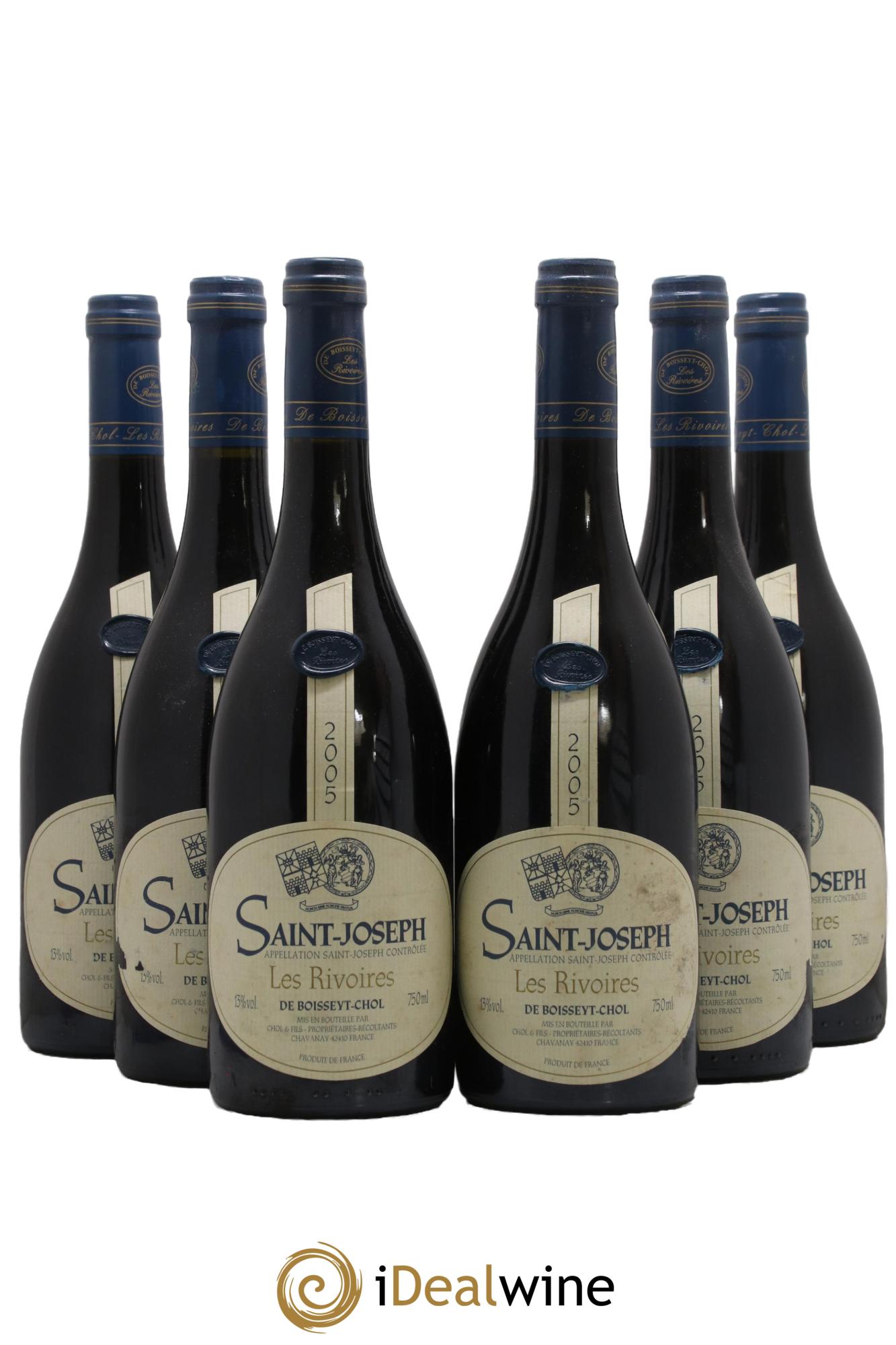 Saint-Joseph Les Rivoires Domaine De Boisseyt Chol 2005 - Posten von 6 Flaschen - 0