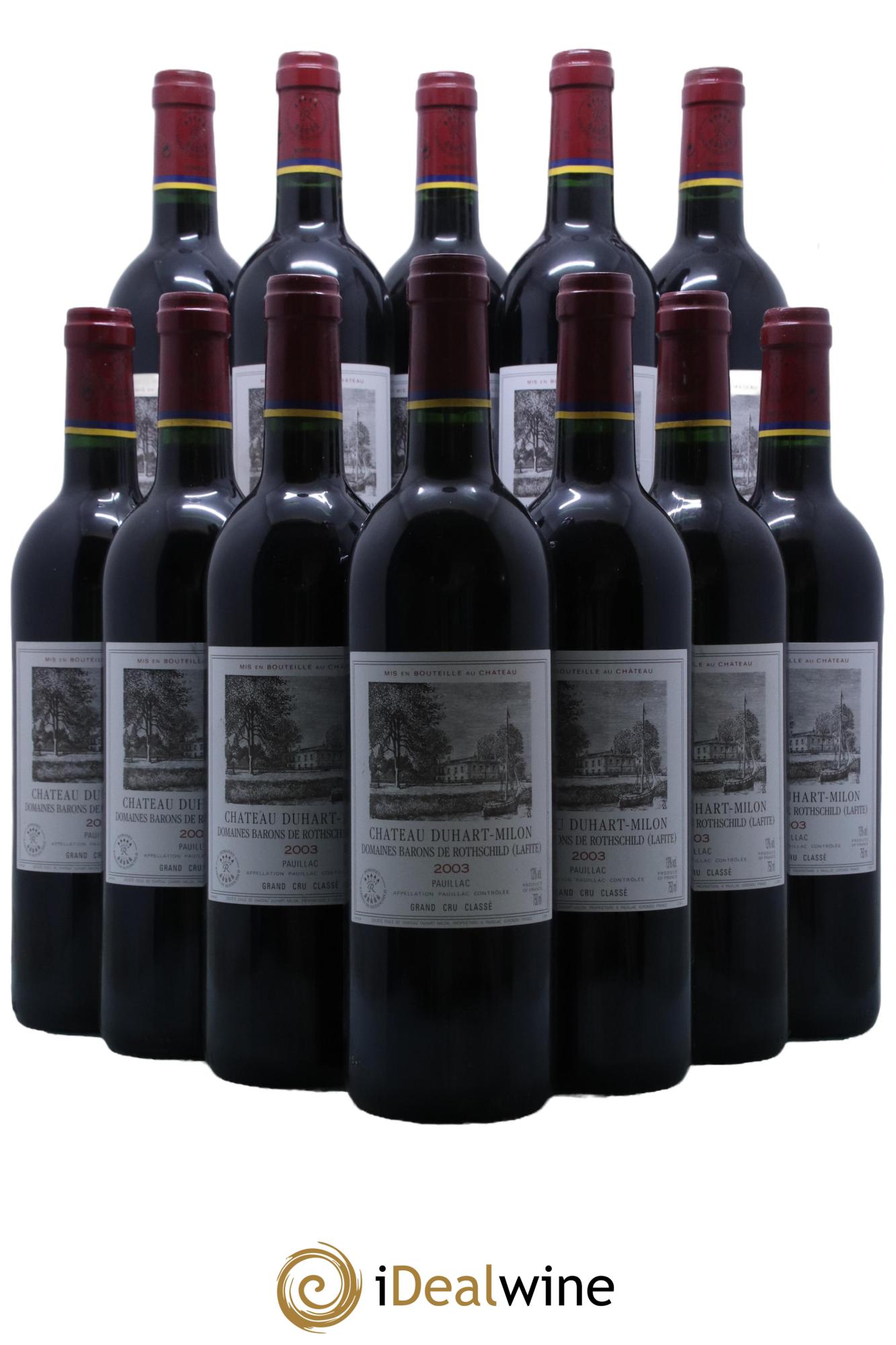 Château Duhart-Milon 4ème Grand Cru Classé  2003 - Lot de 12 bouteilles - 0