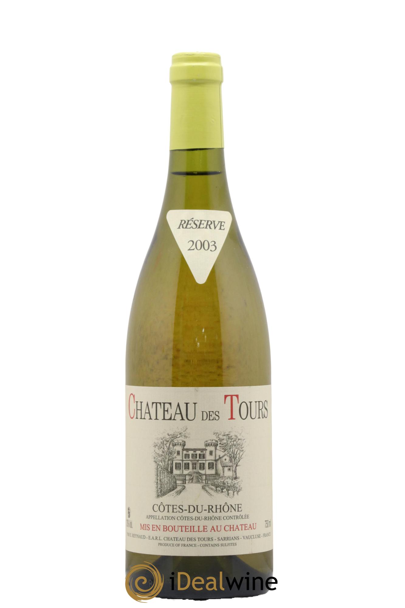 Côtes du Rhône Château des Tours Emmanuel Reynaud  2003 - Lotto di 1 bottiglia - 0