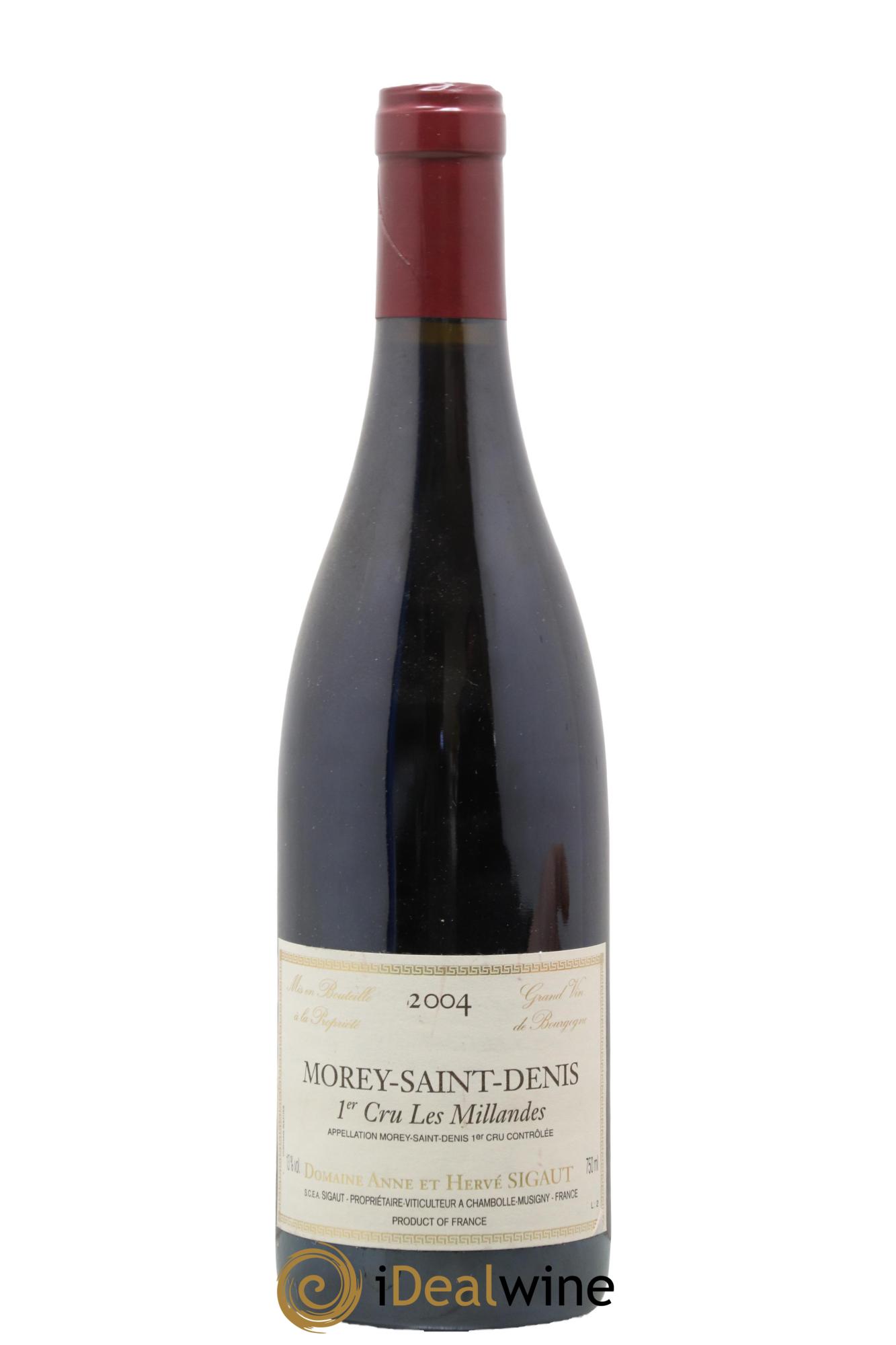 Morey Saint-Denis 1er Cru Les Millandes Anne et Hervé Sigaut (Domaine) 2004 - Lotto di 1 bottiglia - 0