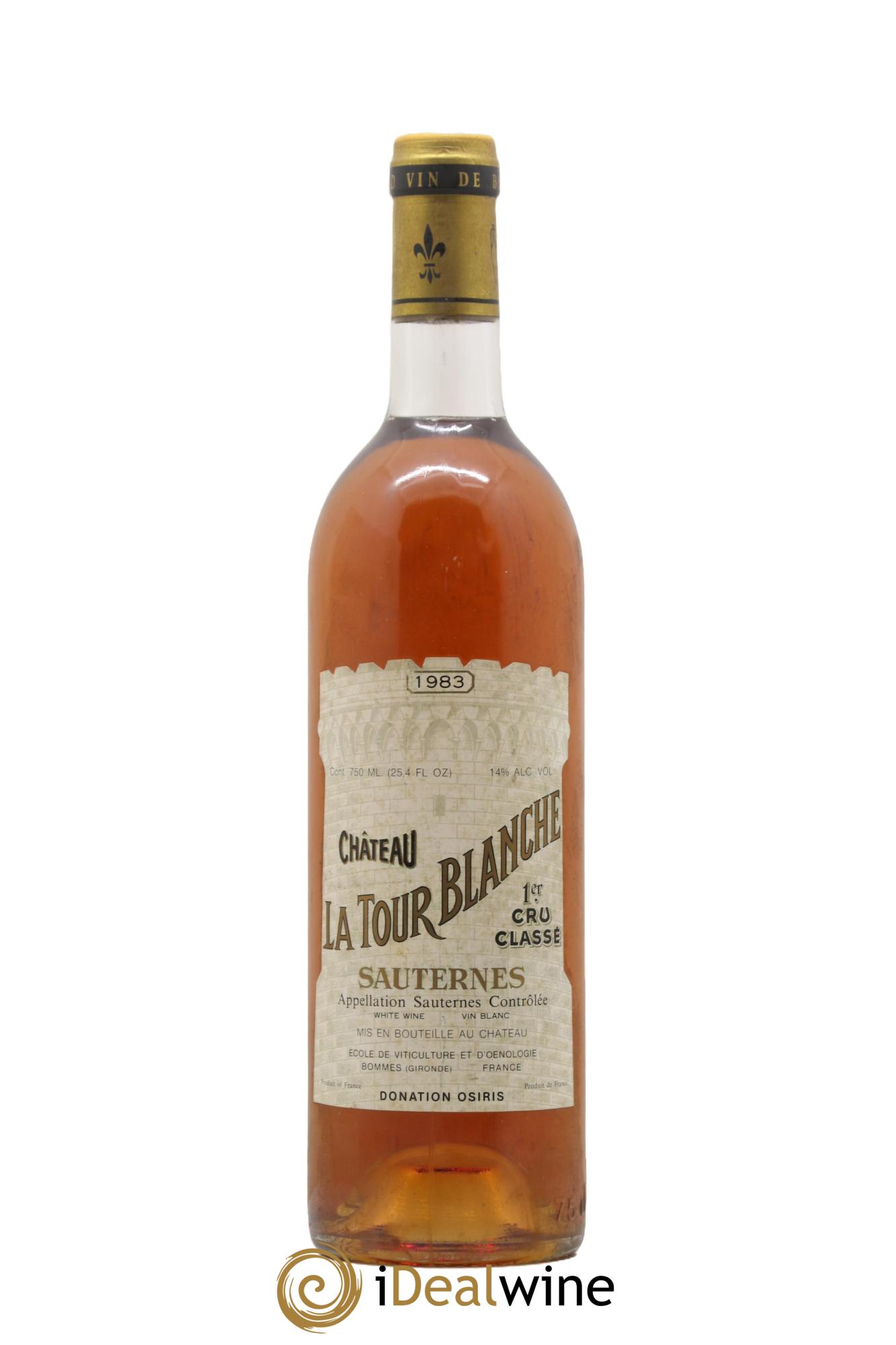 Château la Tour Blanche 1er Grand Cru Classé 1983 - Lot of 1 bottle - 0