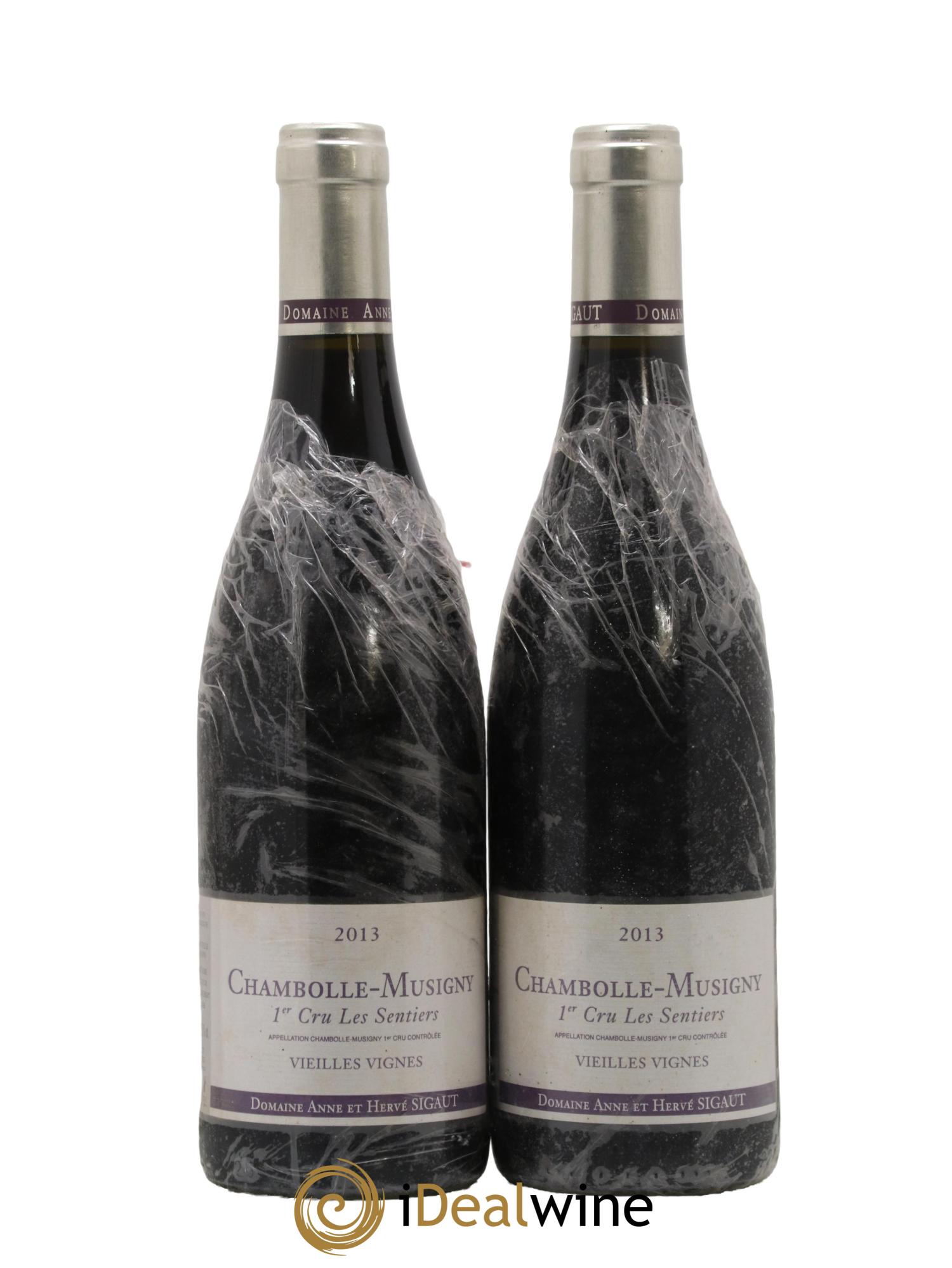 Chambolle-Musigny 1er Cru Les Sentiers Vieilles Vignes Anne et Hervé Sigaut (Domaine) 2013 - Lotto di 2 bottiglie - 0