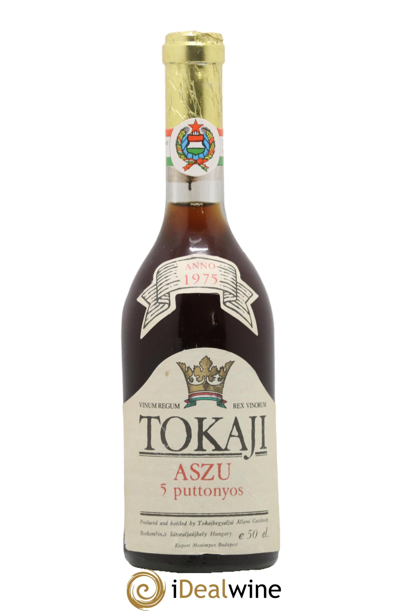 Tokaji Aszu 5 Puttonyos Allami Gadzasag 1975 - Lotto di 1 formato 50cl - 0