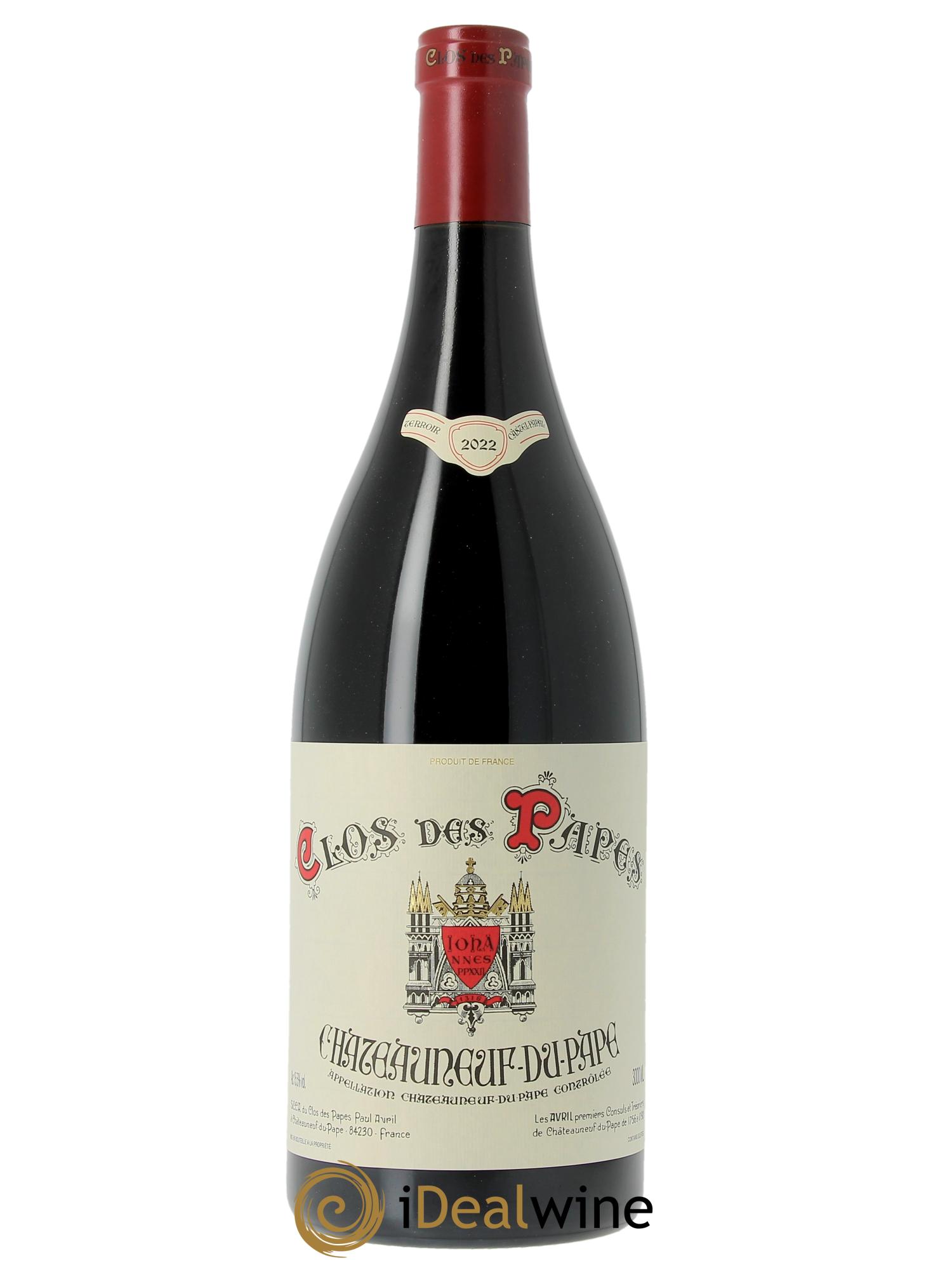 Châteauneuf-du-Pape Clos des Papes - Paul Avril   2022 - Lot de 1 double magnum - 1