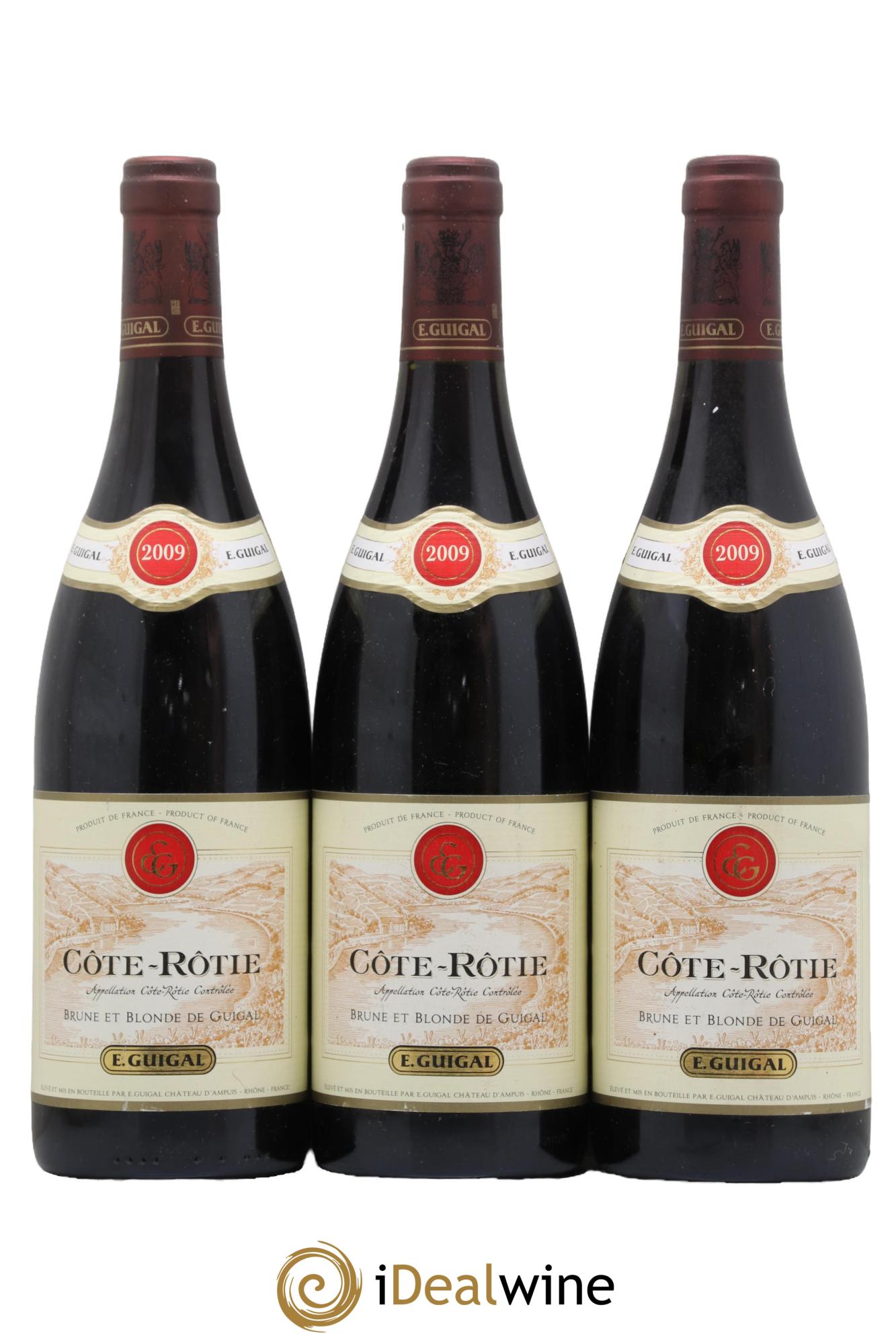 Côte-Rôtie Côtes Brune et Blonde Guigal Guigal 2009 - Posten von 3 Flaschen - 0