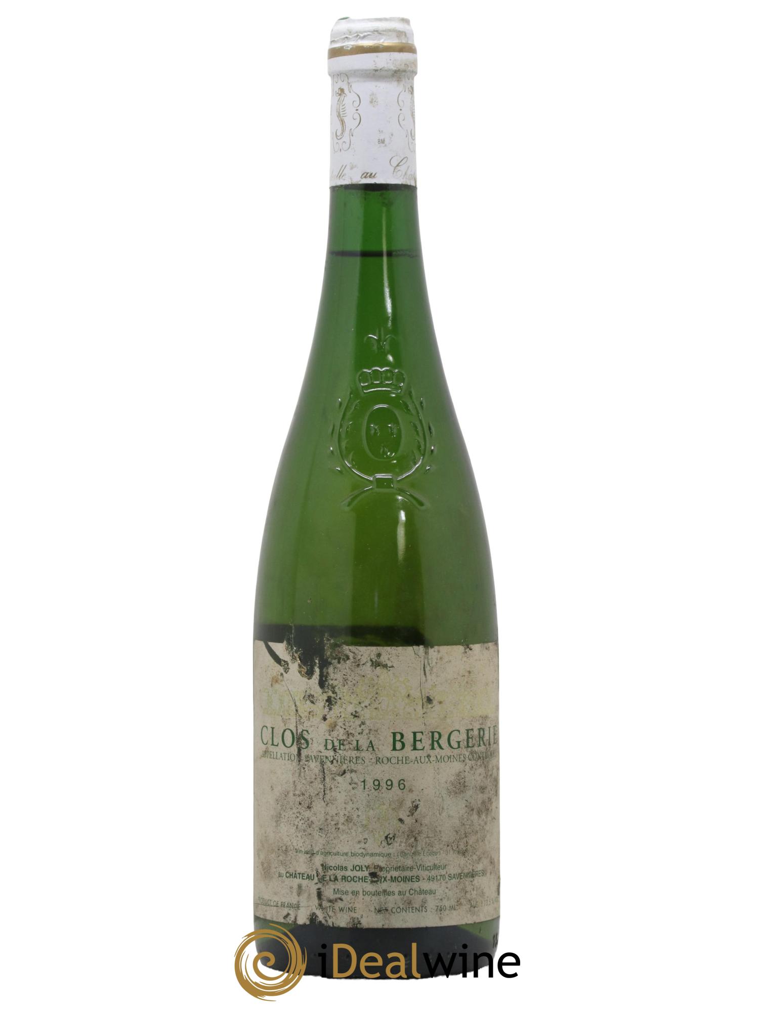 Savennières Roche aux Moines Clos de la Bergerie Vignobles de la Coulée de Serrant - Nicolas Joly 1996 - Lot of 1 bottle - 0