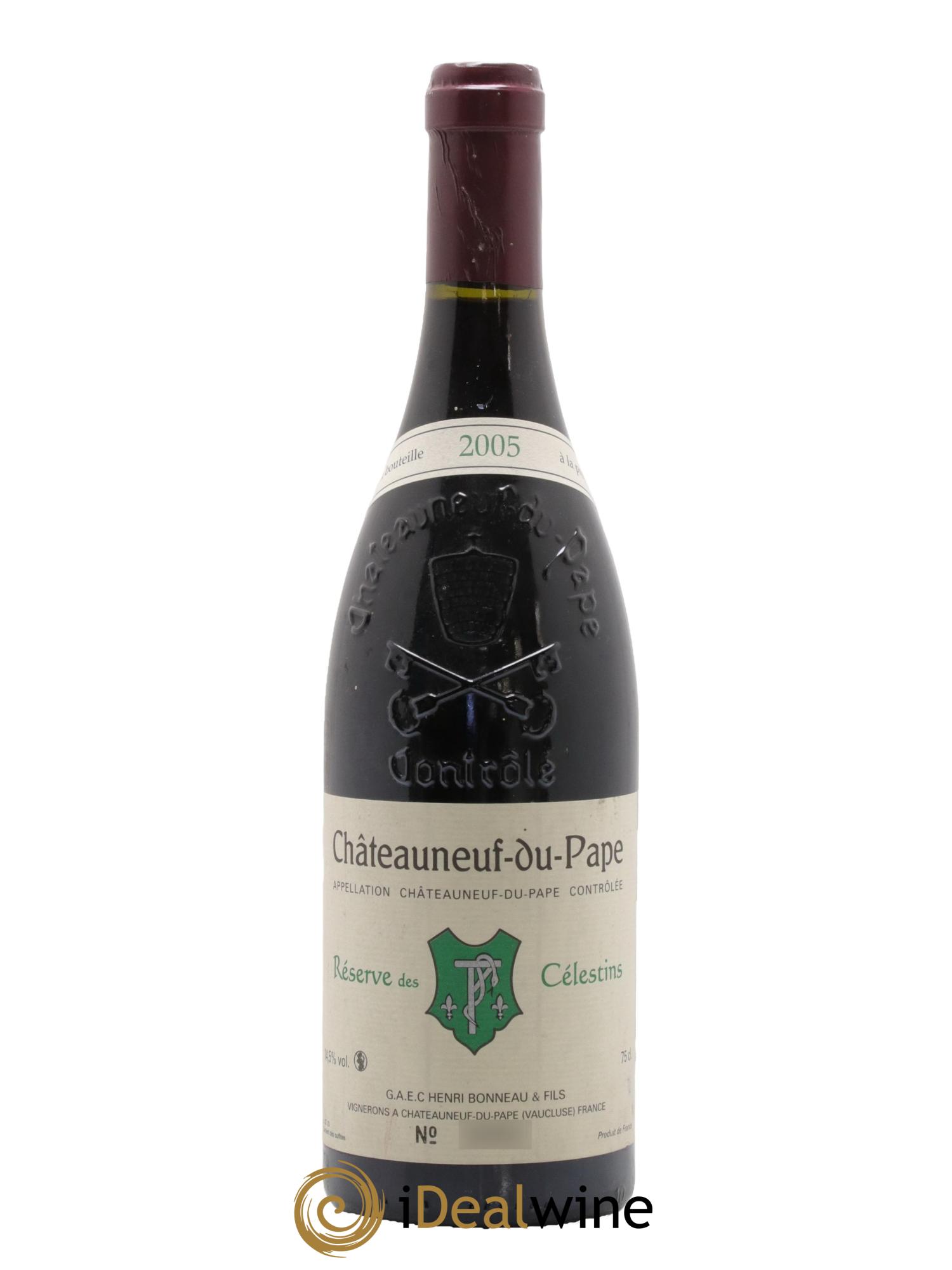 Châteauneuf-du-Pape Réserve des Célestins Henri Bonneau & Fils 2005 - Lotto di 1 bottiglia - 0