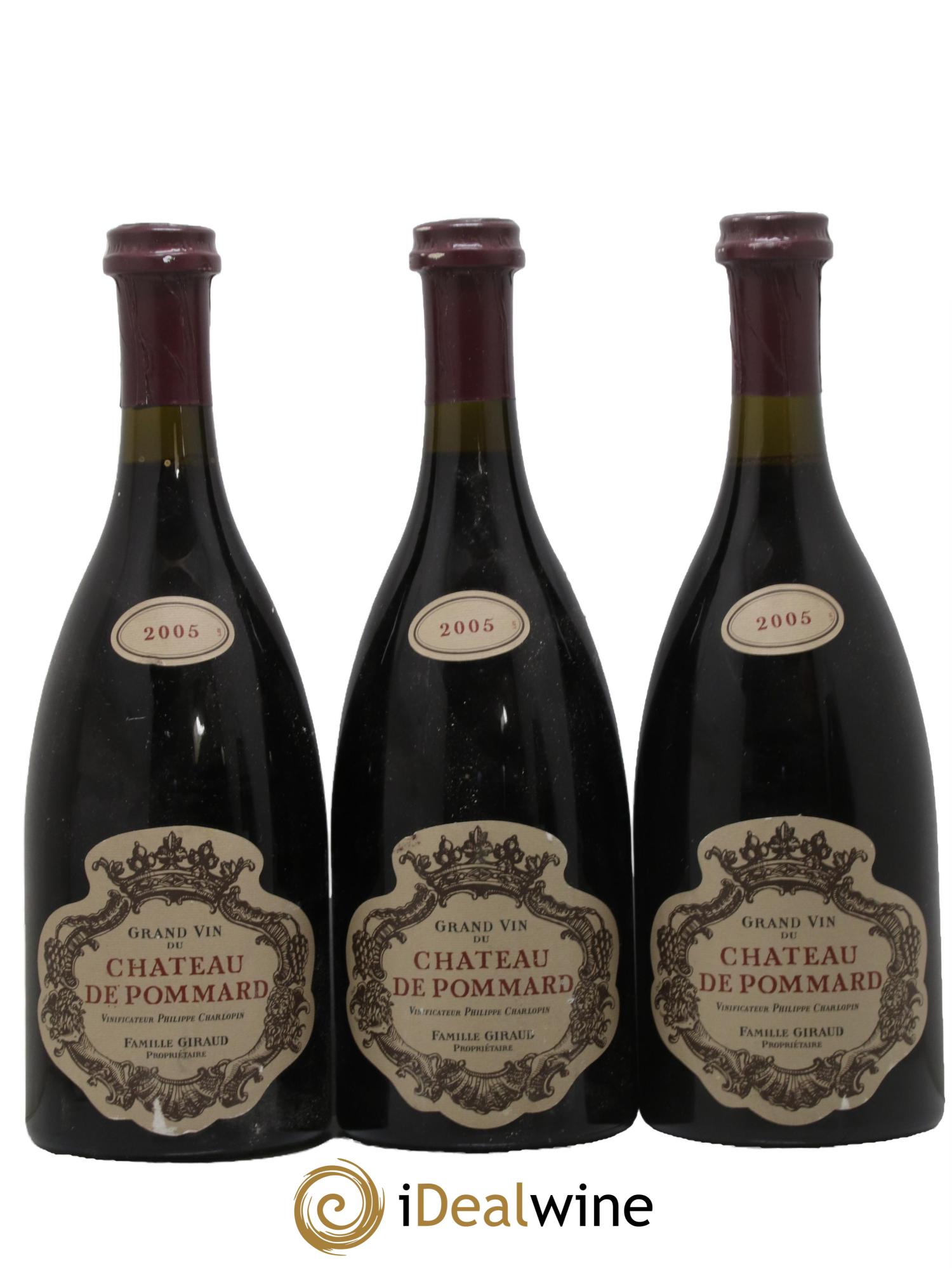 Pommard Château de Pommard 2005 - Lot de 3 bouteilles - 0