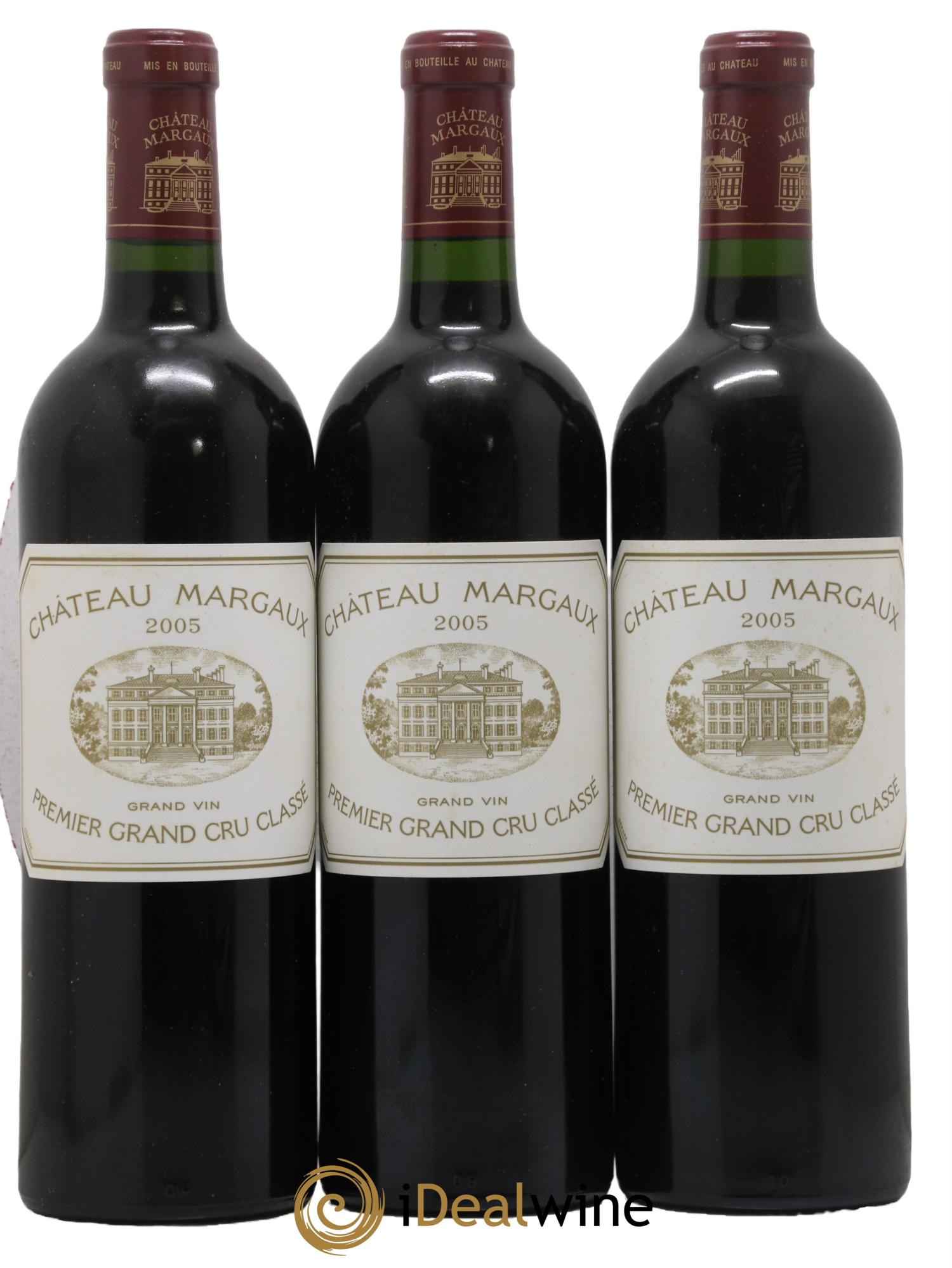 Château Margaux 1er Grand Cru Classé 2005 - Posten von 3 Flaschen - 0