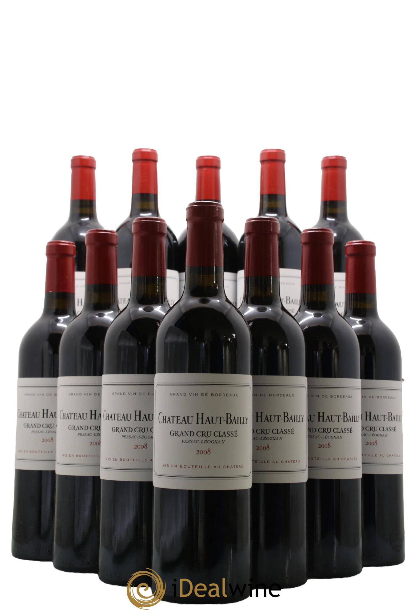 Château Haut-Bailly Cru Classé de Graves 2008 - Lotto di 12 bottiglie - 0