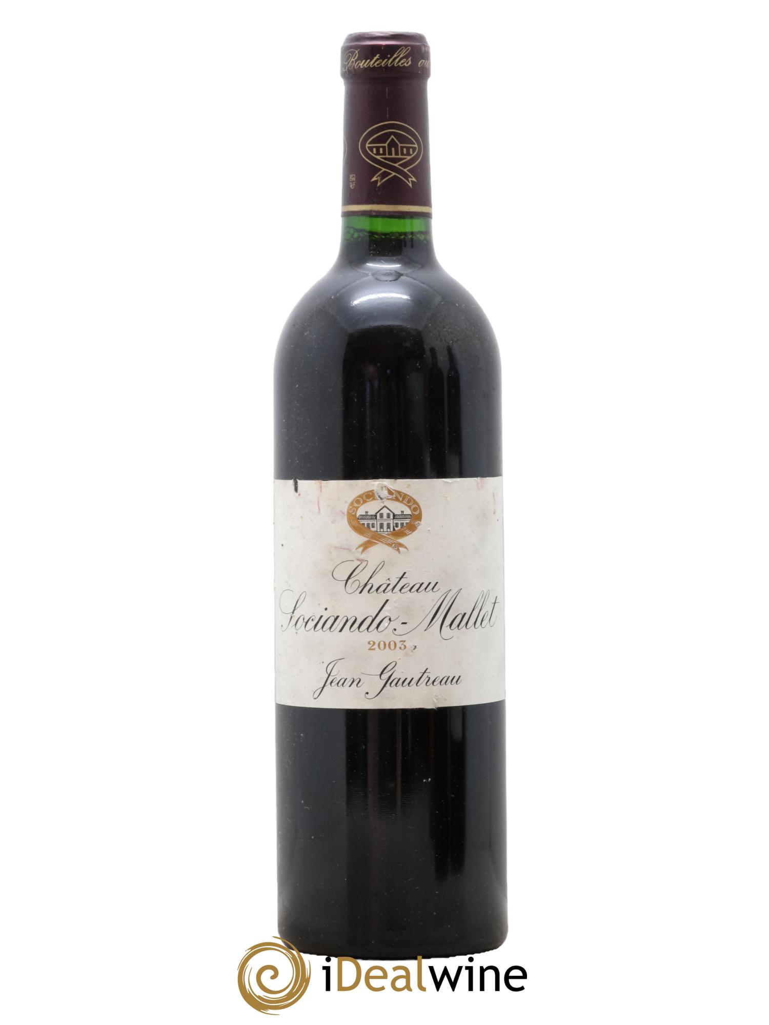 Château Sociando Mallet 2003 - Lot of 1 bottle - 0