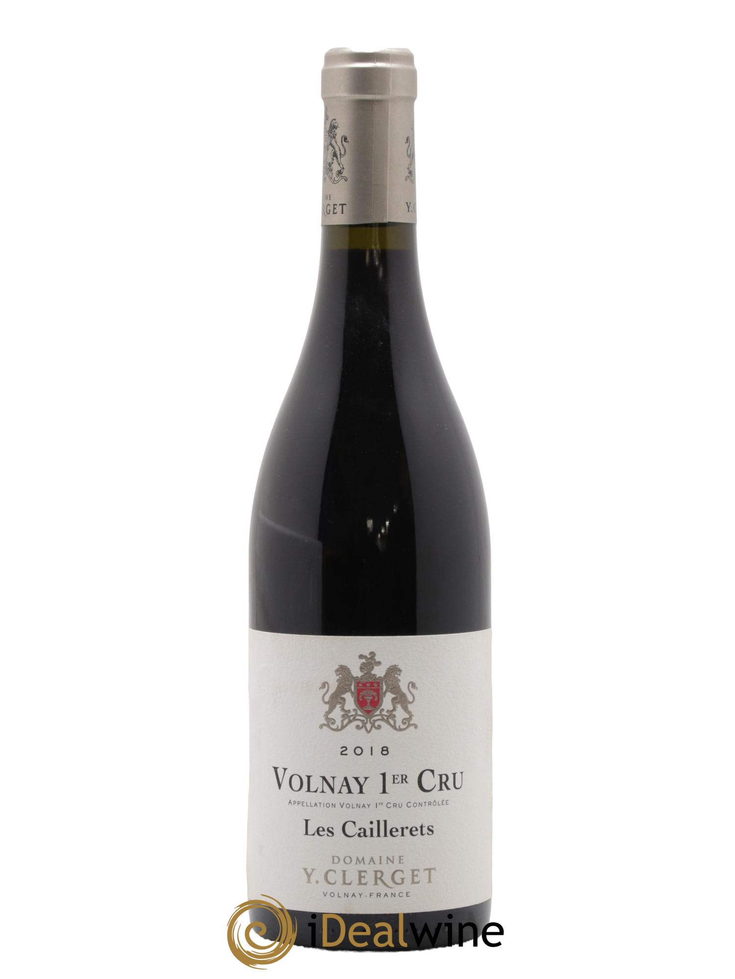 Volnay 1er Cru Les Caillerets Domaine Clerget 2018 - Lot de 1 bouteille - 0