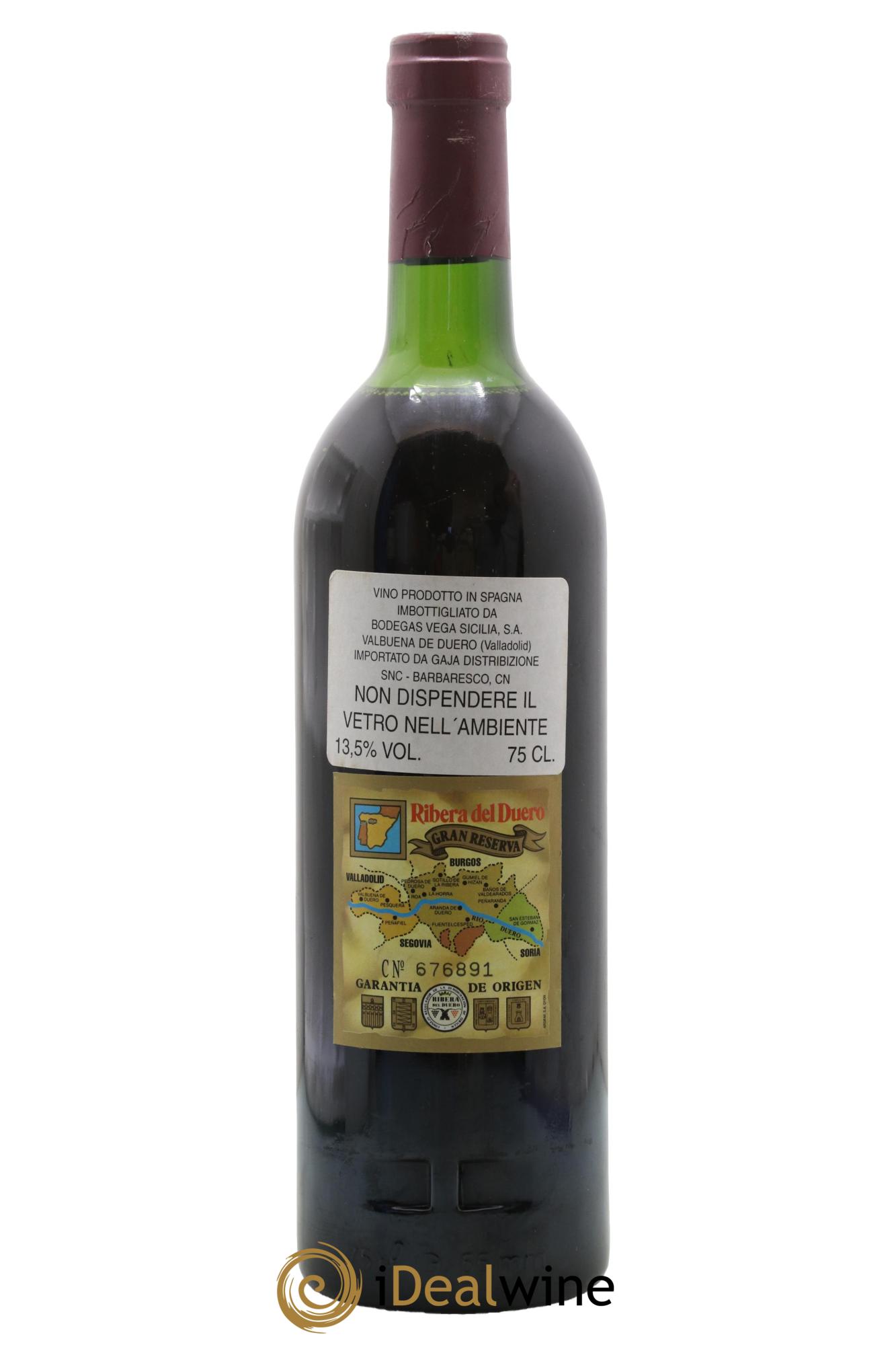 Ribera Del Duero DO Vega Sicilia Unico Famille Alvarez 1986 - Posten von 1 Flasche - 1