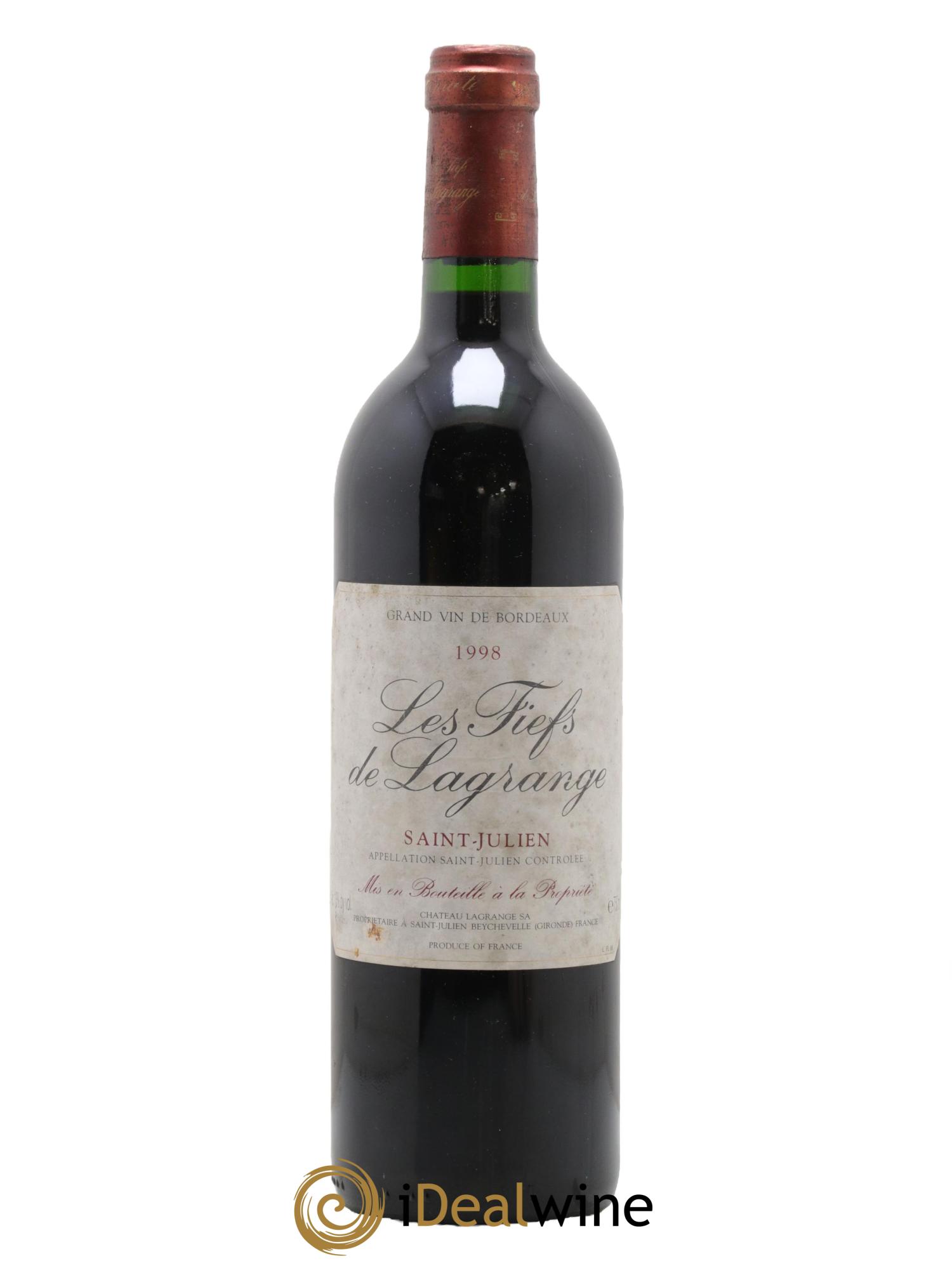 Les Fiefs de Lagrange Second Vin 1998 - Lot de 1 bouteille - 0