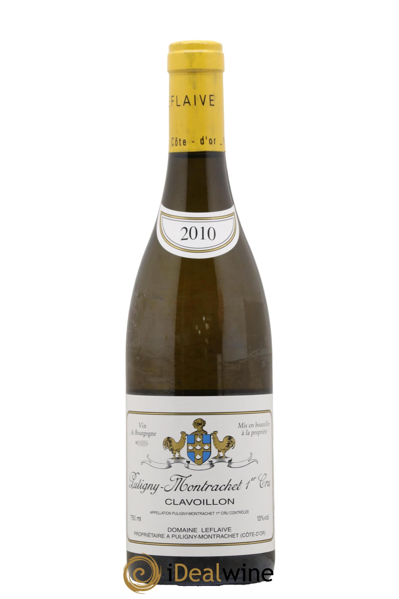 Puligny-Montrachet 1er Cru Clavoillon Leflaive (Domaine) 2010 - Lot of 1 bottle - 0