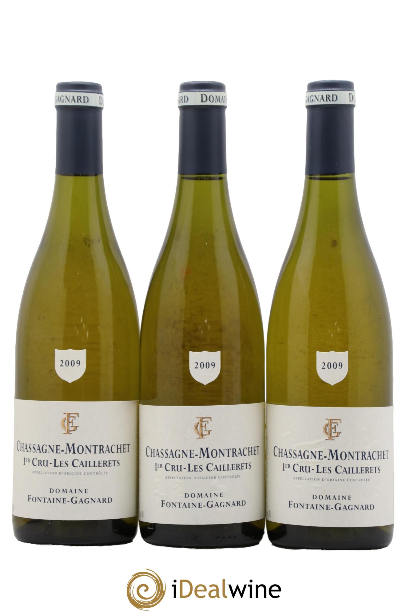 Chassagne-Montrachet 1er Cru Les Caillerets Fontaine-Gagnard (Domaine) 2009 - Lot of 3 bottles - 0