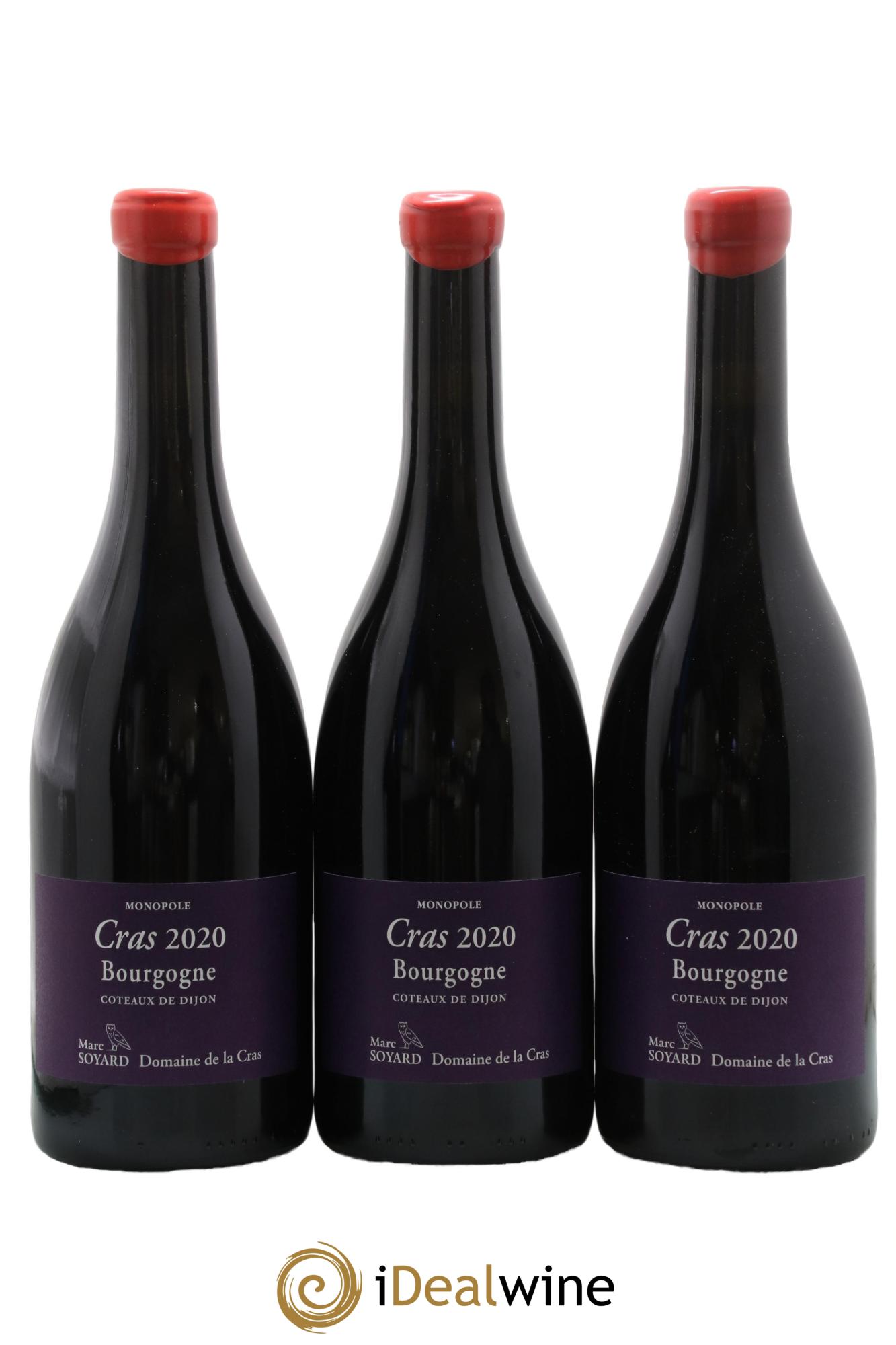 Bourgogne Cras Domaine de la Cras - Marc Soyard 2020 - Lot of 3 bottles - 0