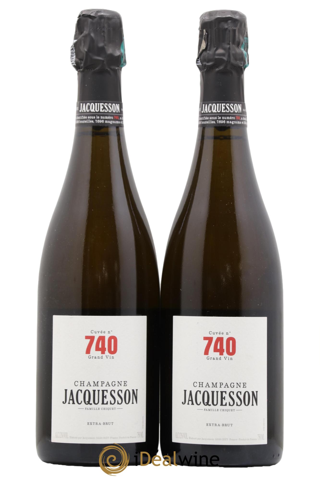 Cuvée 740 Extra Brut Jacquesson - Posten von 2 Flaschen - 0