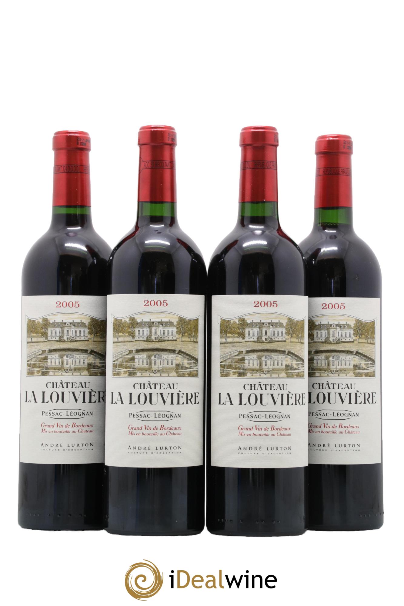 Château la Louvière 2005 - Lot de 4 bouteilles - 0