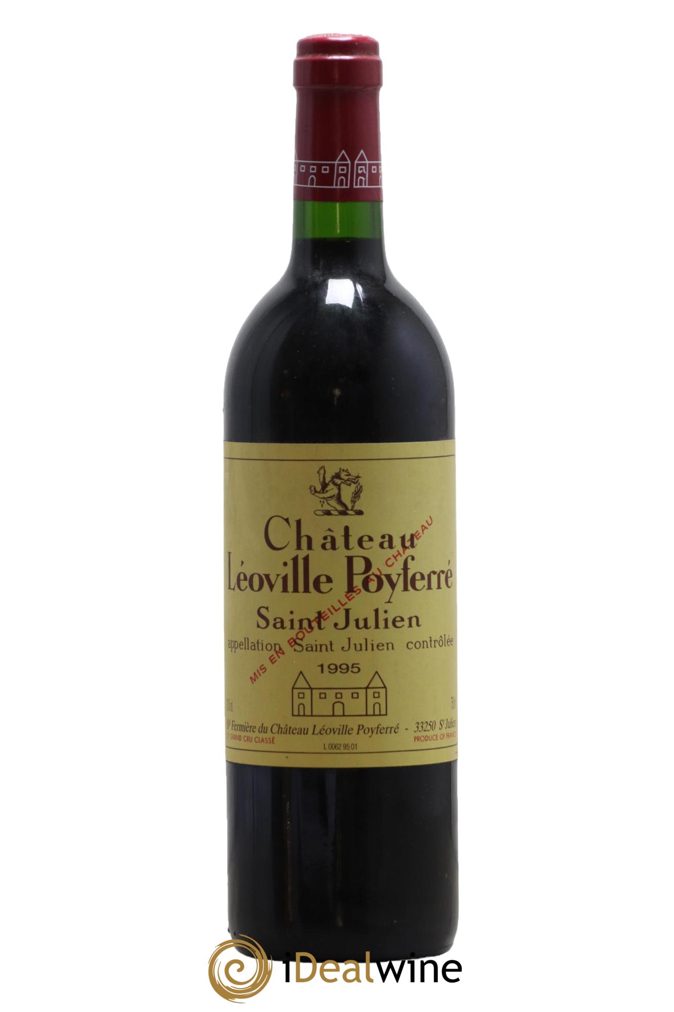 Château Léoville Poyferré 2ème Grand Cru Classé 1995 - Lot of 1 bottle - 0