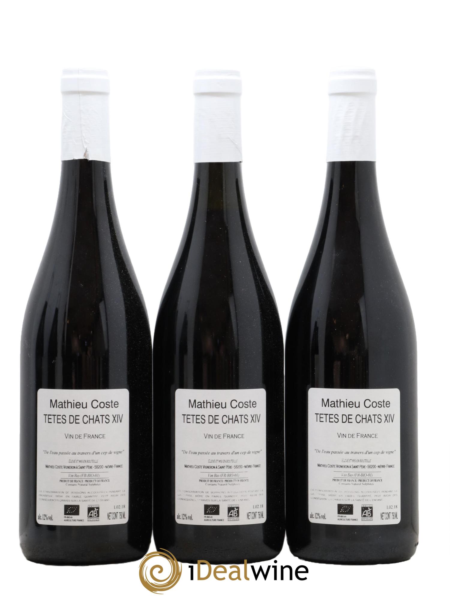 Vin de France Tetes de Chats Mathieu Coste 2014 - Posten von 6 Flaschen - 4