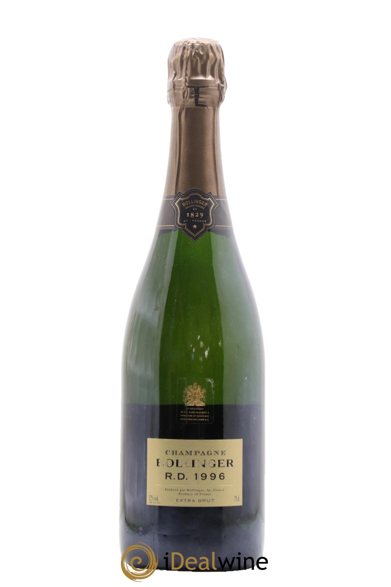 R.D. Extra Brut Bollinger 1996 - Lotto di 1 bottiglia - 0