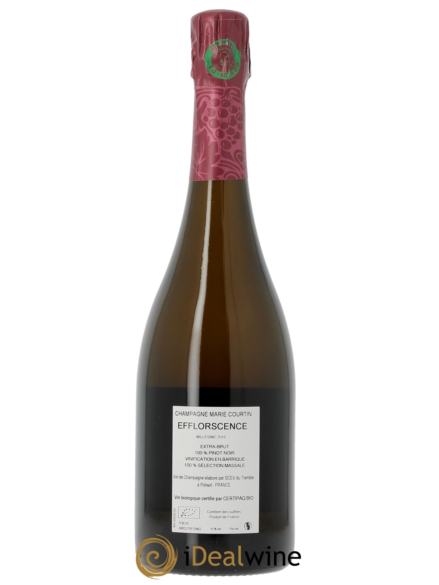 Efflorescence Extra-Brut Marie Courtin   2018 - Lotto di 1 bottiglia - 1