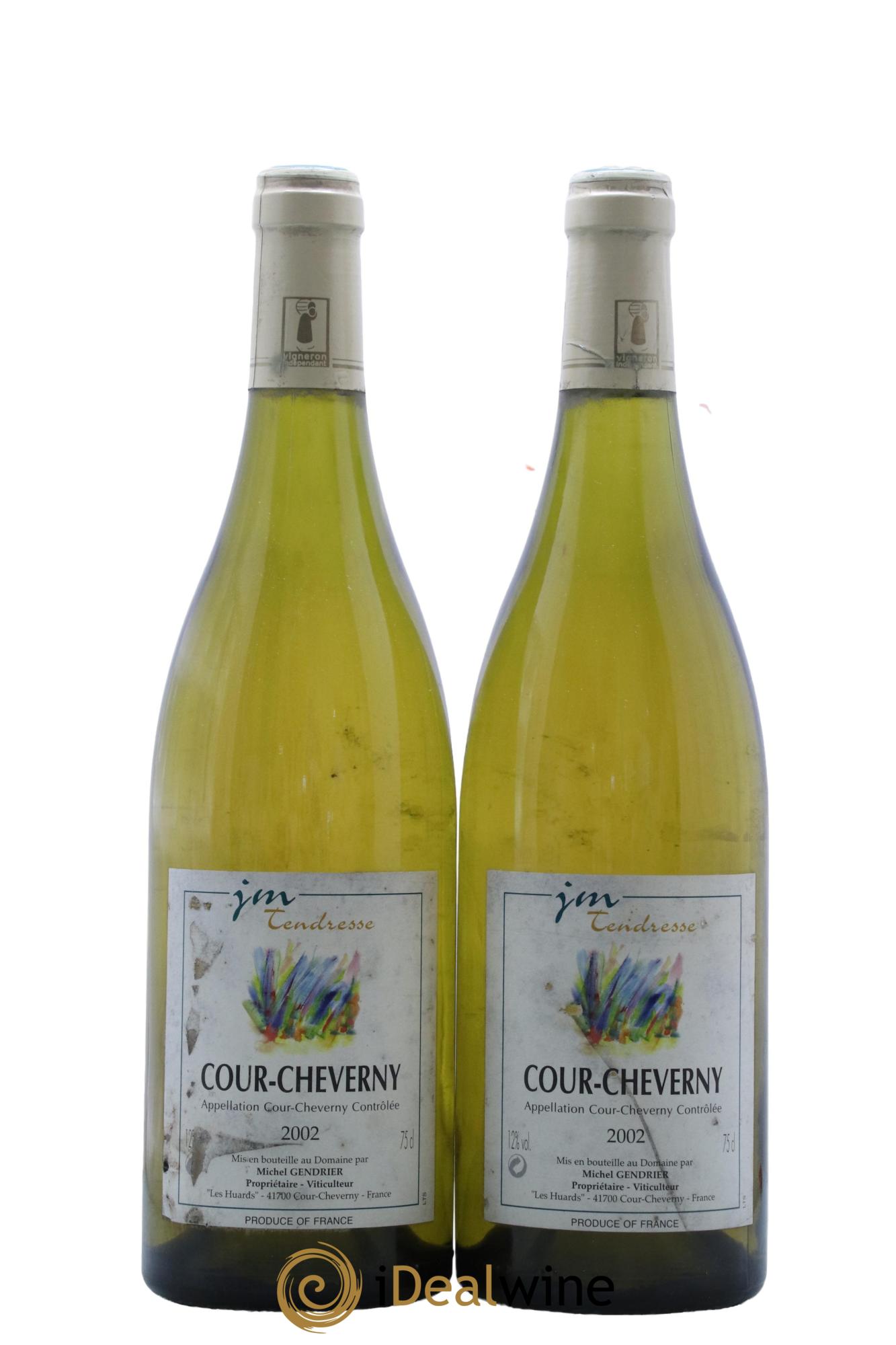 Cour-Cheverny Cuvee Tendresse Domaine Michel Gendrier 2002 - Lot de 2 bouteilles - 0