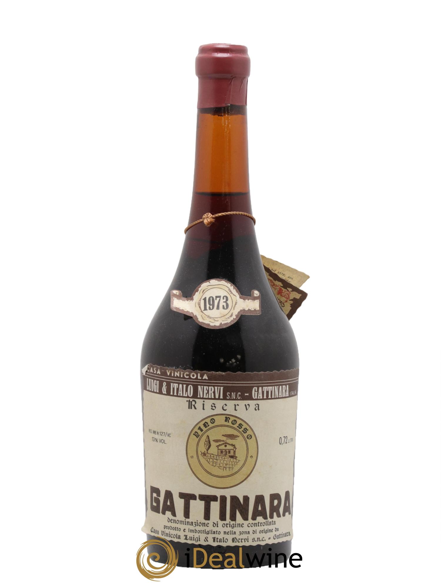 Gattinara DOCG Riserva Nervi Luigi 1973 - Lot de 1 bouteille - 0