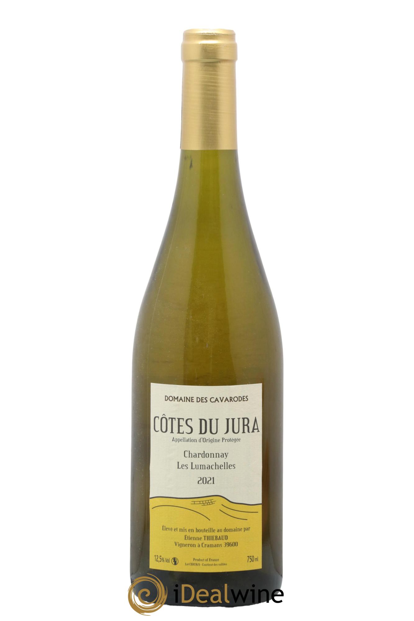 Côtes du Jura Chardonnay Les Lumachelles Cavarodes (Domaine des) - Etienne Thiébaud  2021 - Lot of 1 bottle - 0