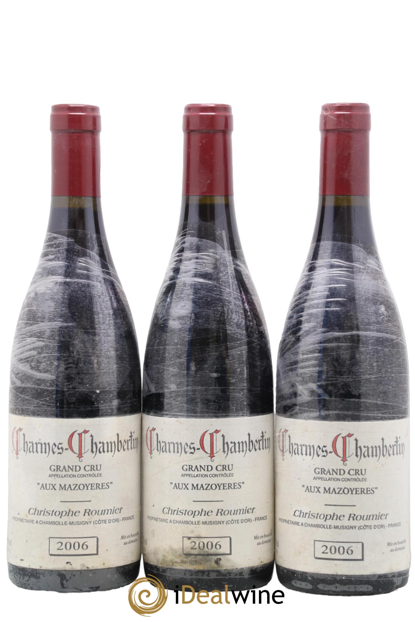 Charmes-Chambertin Grand Cru Aux Mazoyères Christophe Roumier 2006 - Lot of 3 bottles - 0