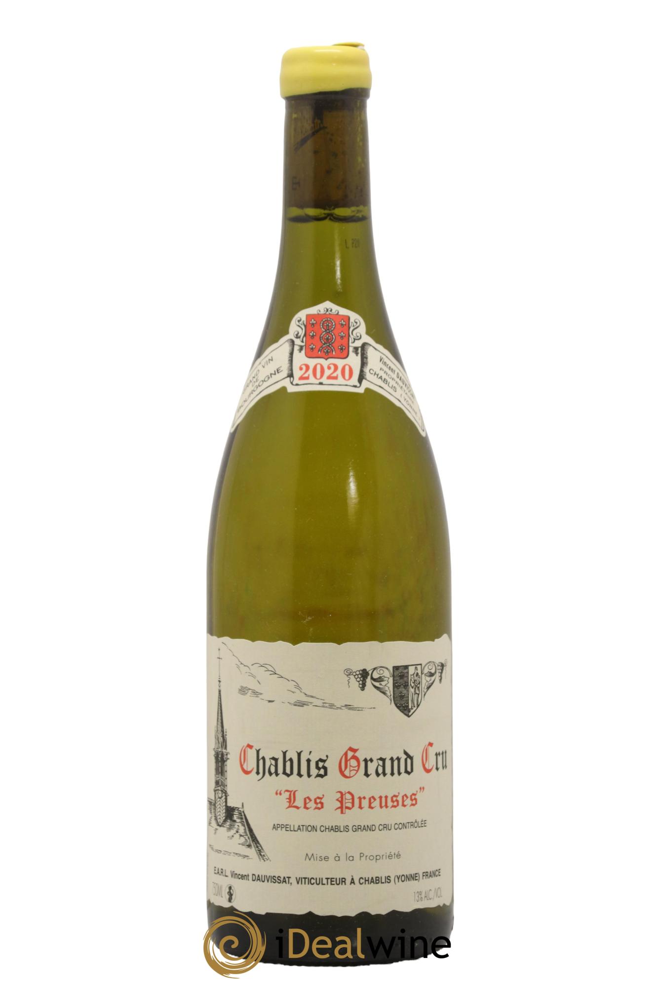 Chablis Grand Cru Les Preuses Vincent Dauvissat (Domaine)  2020 - Lotto di 1 bottiglia - 0