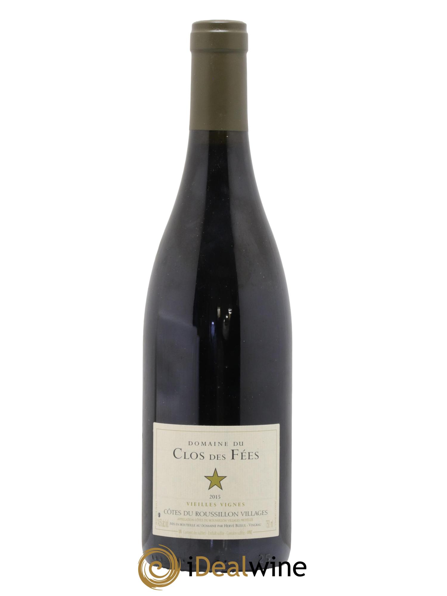 Côtes du Roussillon Villages Clos des Fées Vieilles vignes Hervé Bizeul 2015 - Lotto di 1 bottiglia - 0