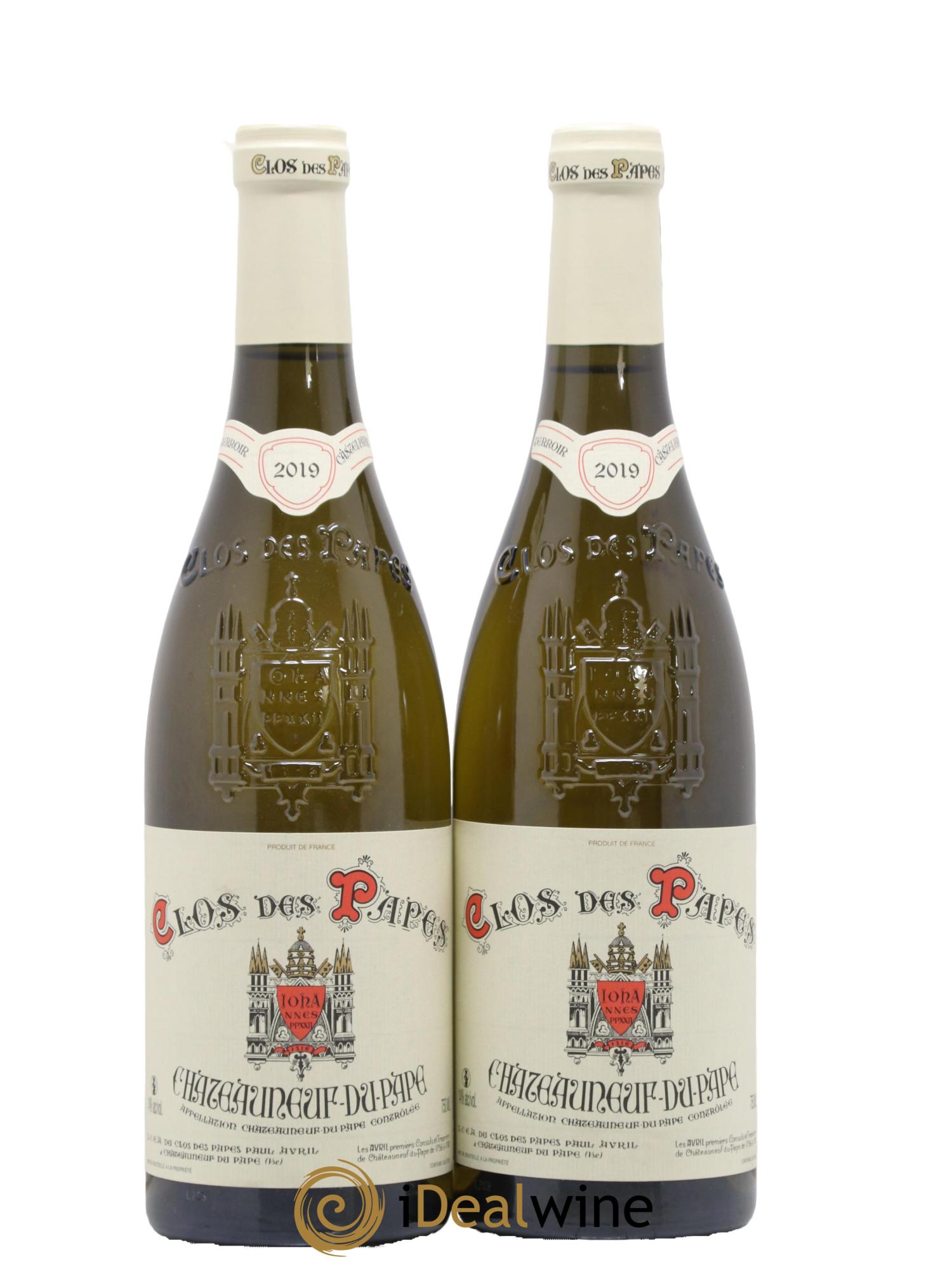 Châteauneuf-du-Pape Clos des Papes - Paul Avril 2019 - Lotto di 2 bottiglie - 0