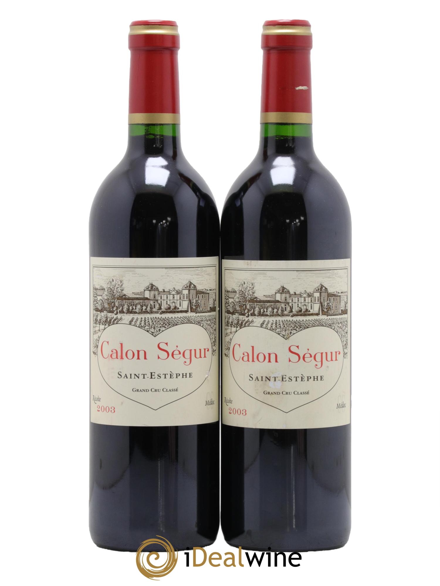 Château Calon Ségur 3ème Grand Cru Classé 2003 - Lot of 2 bottles - 0