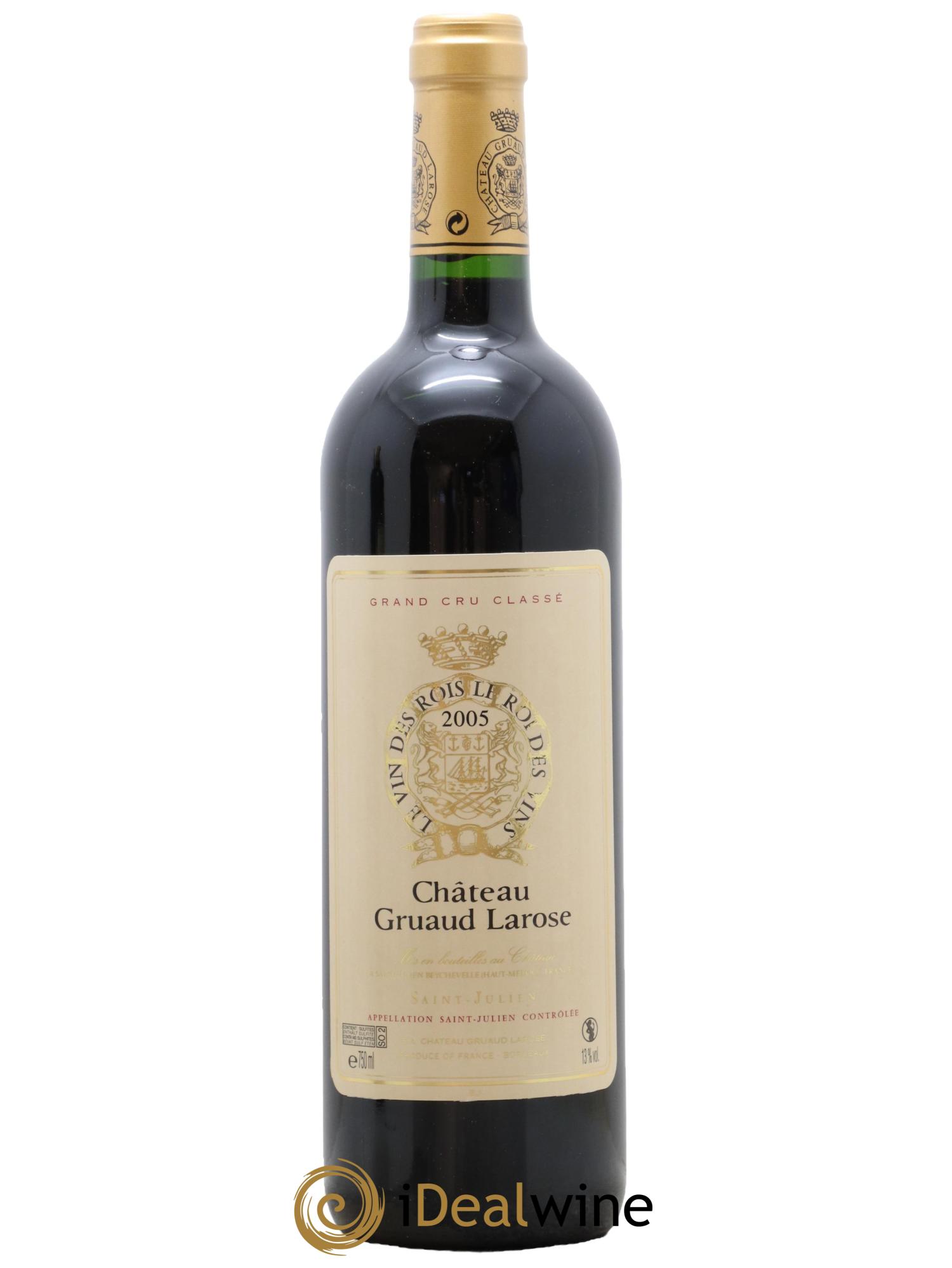 Château Gruaud Larose 2ème Grand Cru Classé 2005 - Lot de 1 bouteille - 0