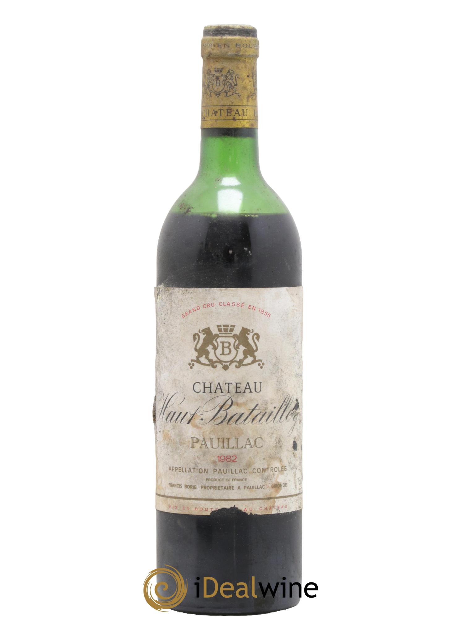 Château Haut Batailley 5ème Grand Cru Classé 1982 - Lot de 1 bouteille - 0