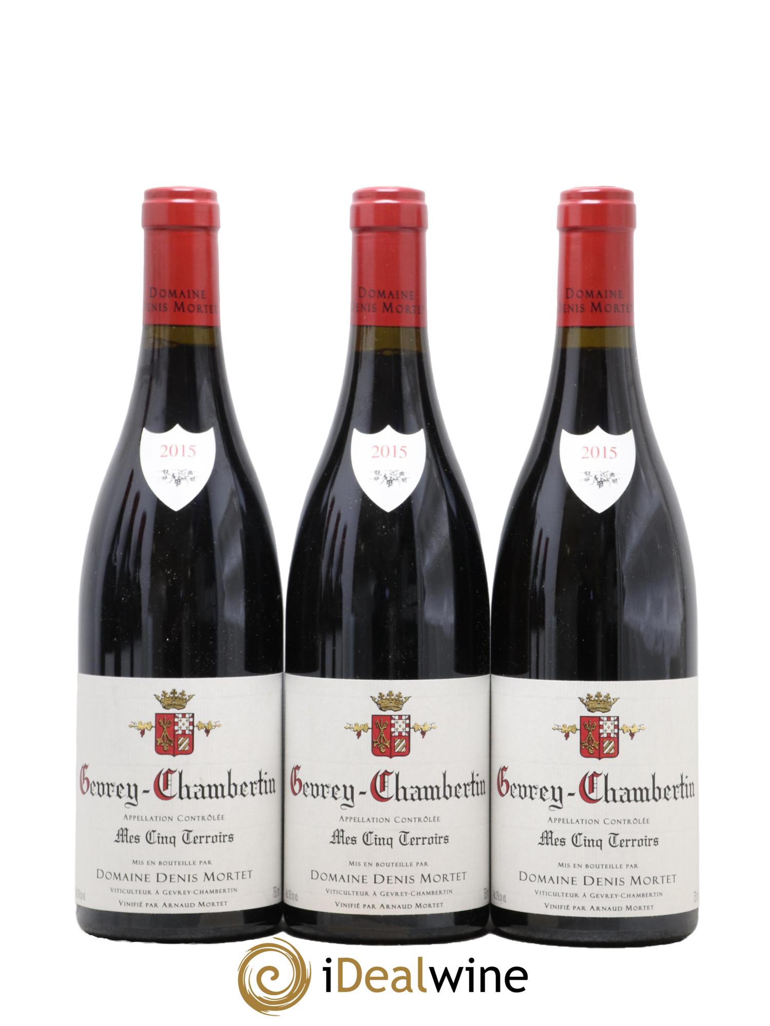 Gevrey-Chambertin Mes Cinq Terroirs Denis Mortet (Domaine) 2015 - Lot de 3 bouteilles - 0