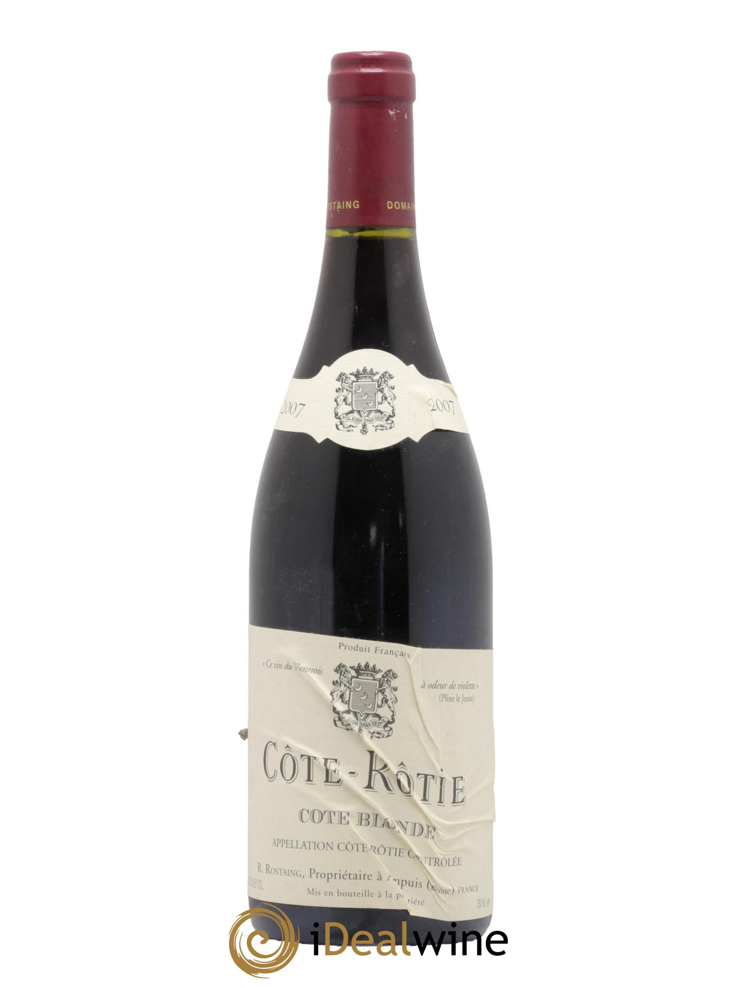 Côte-Rôtie Côte Blonde René Rostaing 2007 - Posten von 1 Flasche - 0