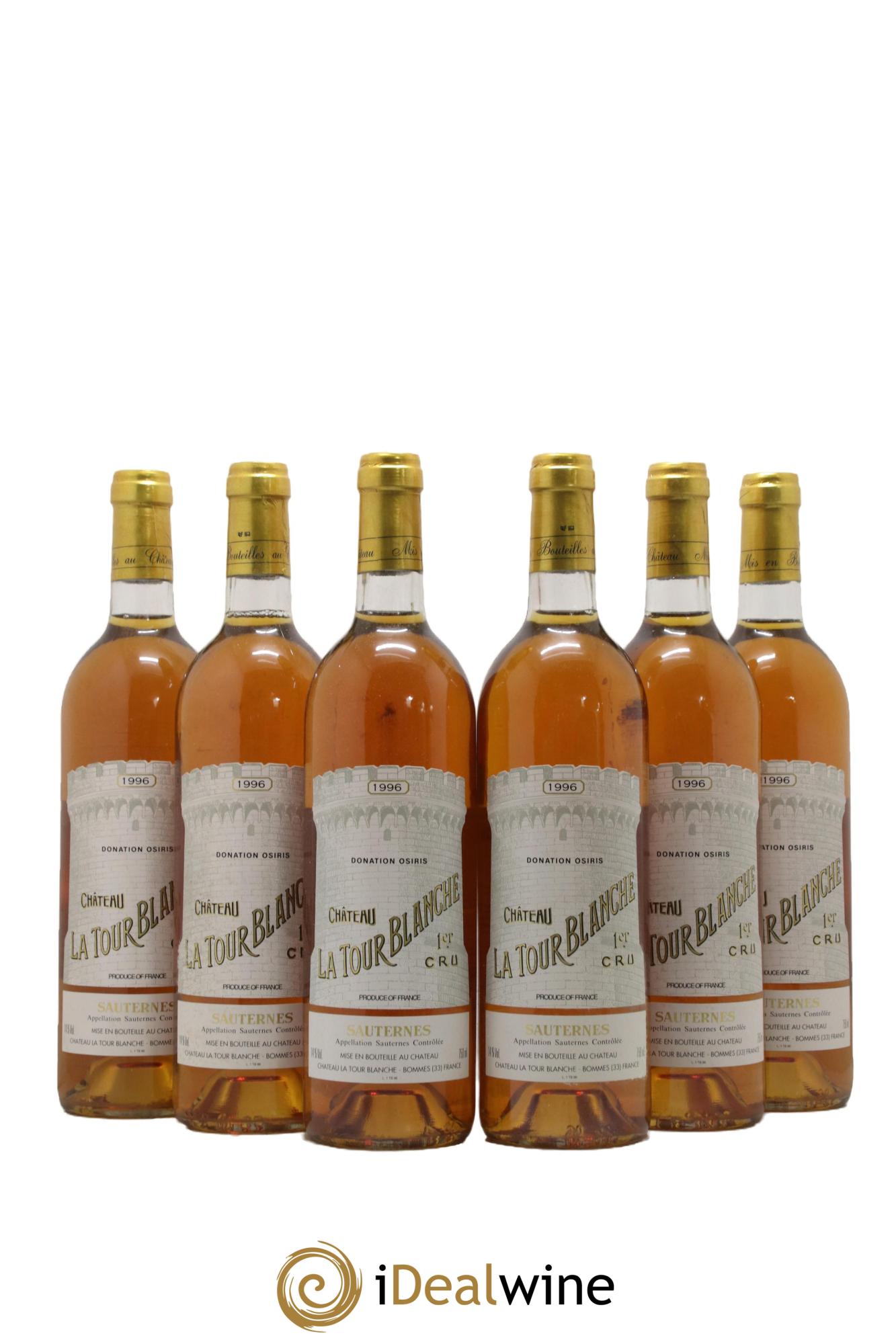 Château la Tour Blanche 1er Grand Cru Classé 1996 - Lot of 6 bottles - 0