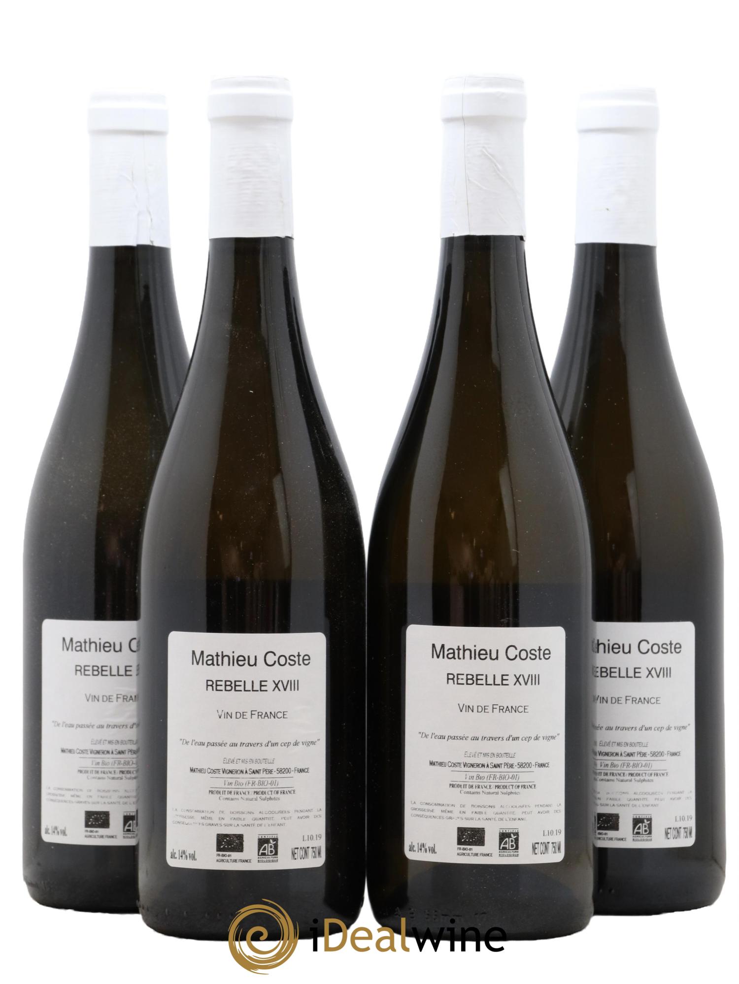 Vin de France Rebelle Mathieu Coste 2018 - Posten von 4 Flaschen - 1