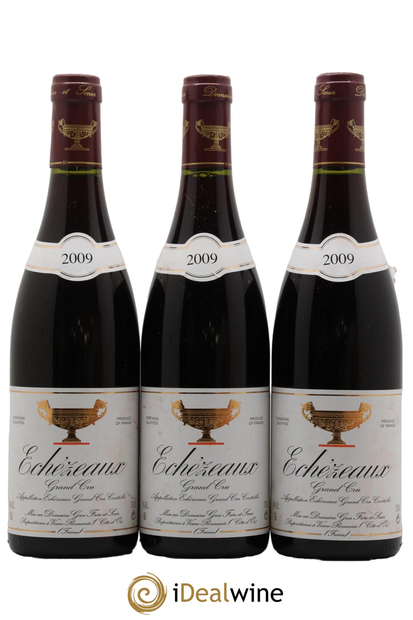 Echezeaux Grand Cru Gros Frère & Soeur  2009 - Posten von 3 Flaschen - 0