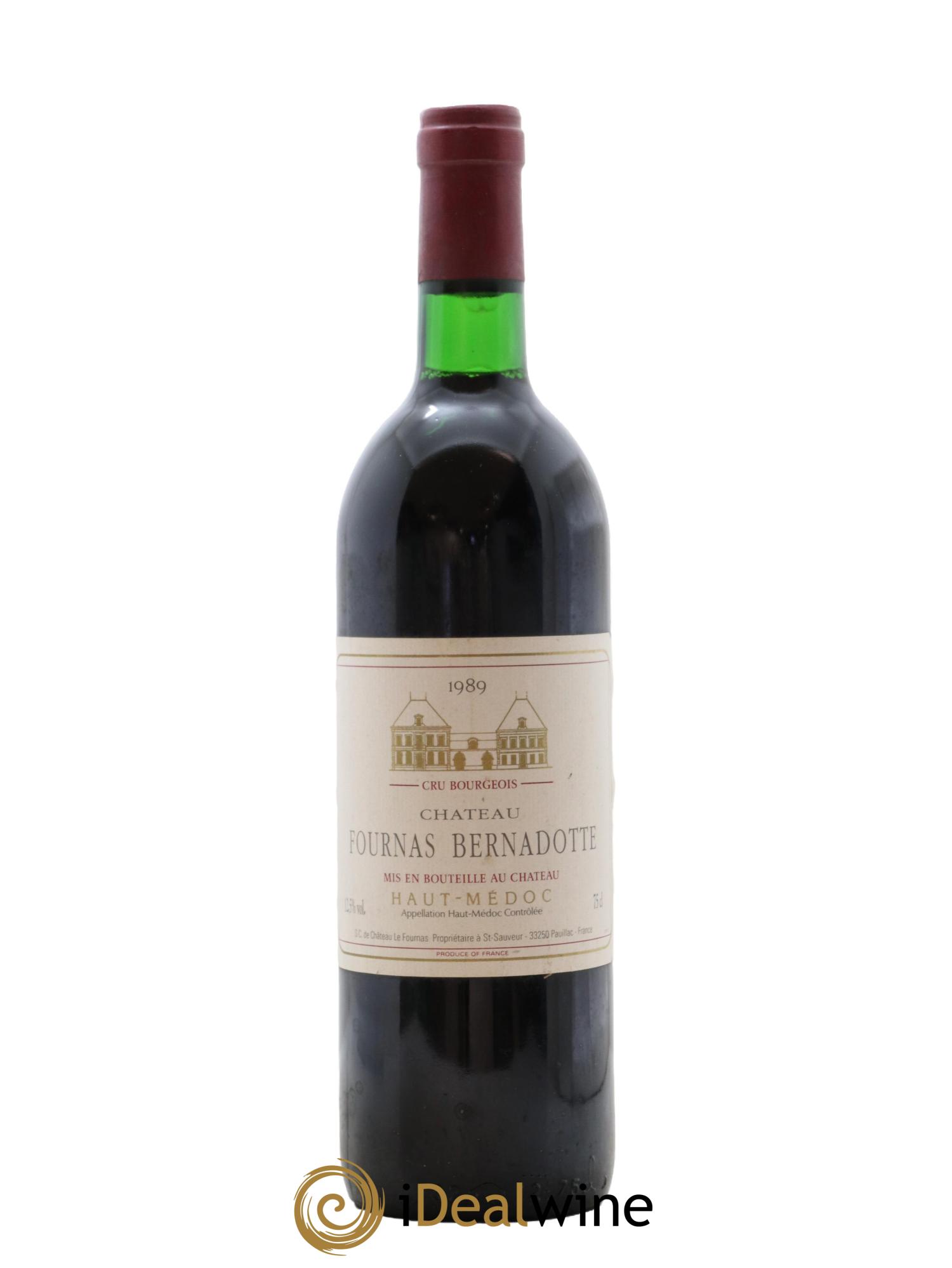 Château Bernadotte 1989 - Lot de 1 bouteille - 0