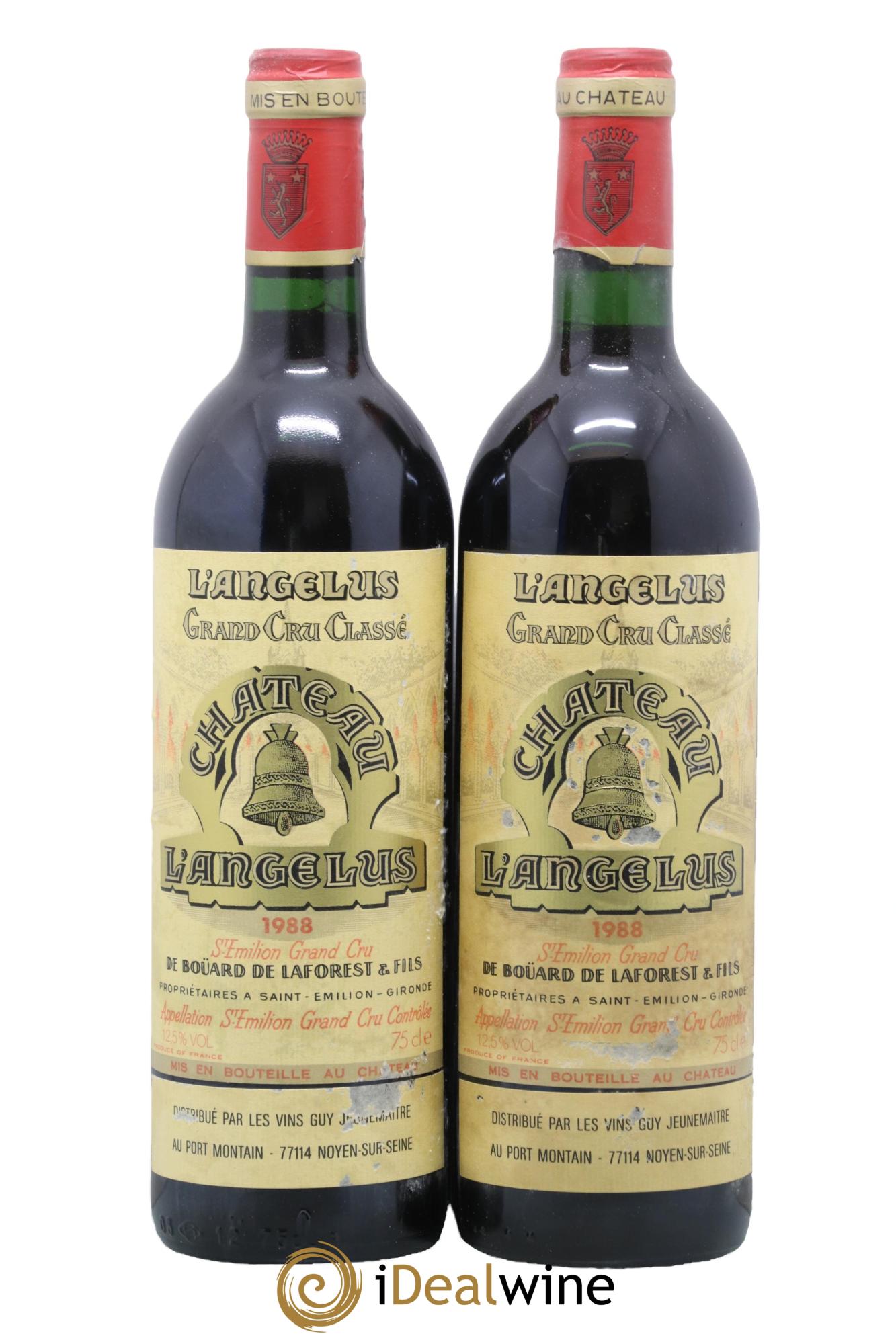 Château Angélus 1er Grand Cru Classé A 1988 - Lot de 2 bouteilles - 0