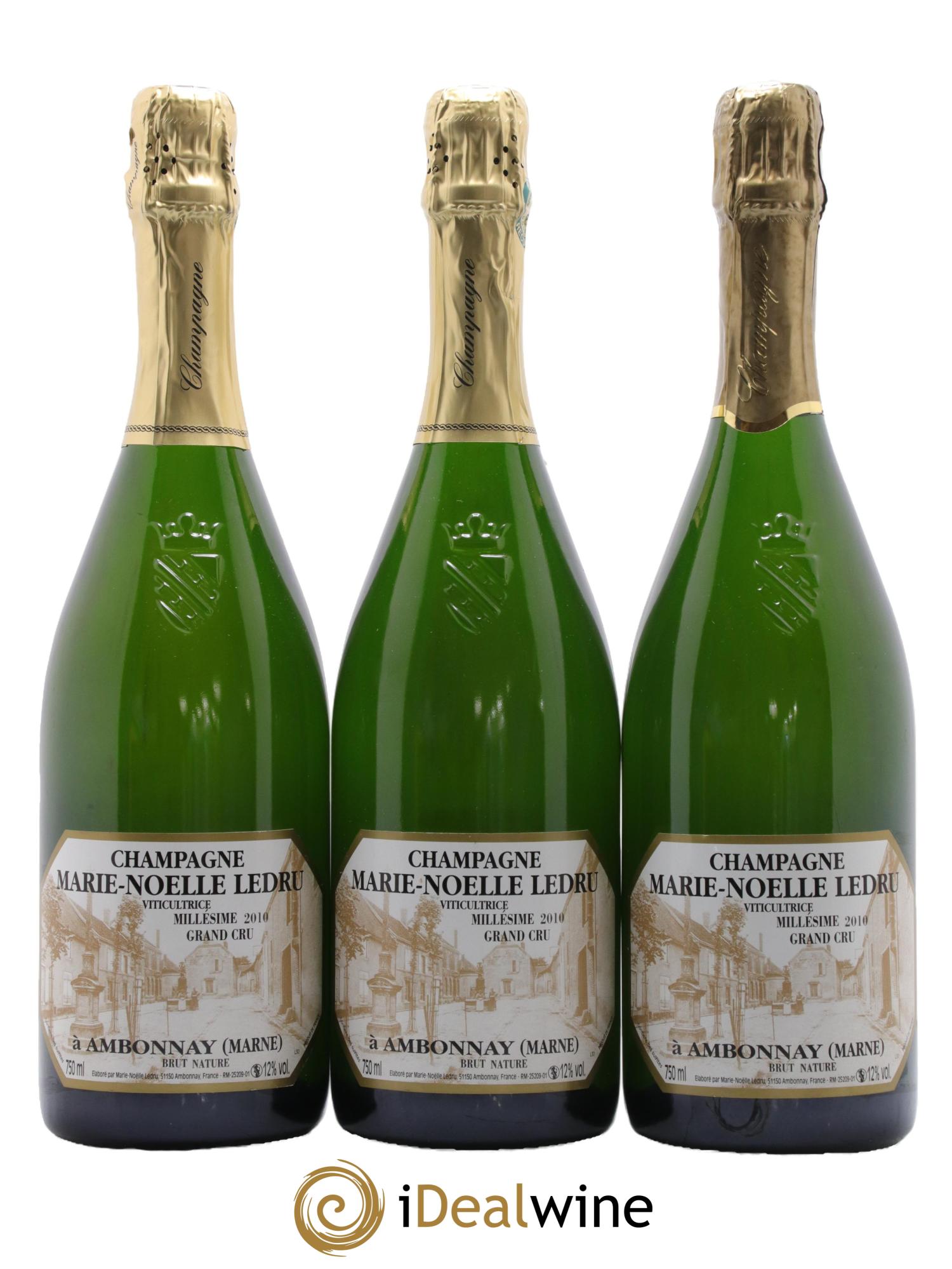 Millésimé Marie-Noëlle Ledru 2010 - Lot of 3 bottles - 0