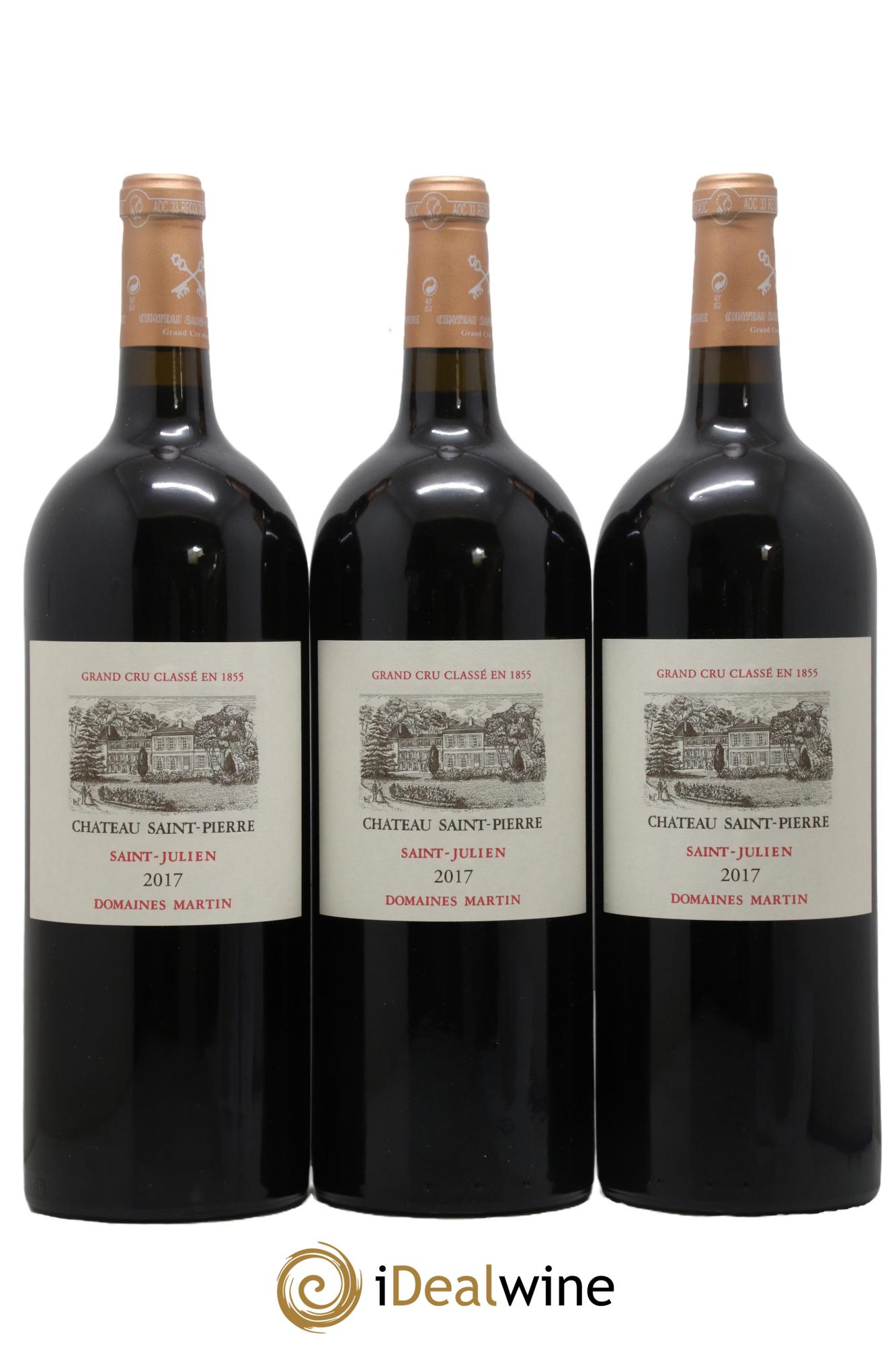 Château Saint-Pierre 4ème Grand Cru Classé  2017 - Lotto di 3 magnum - 0