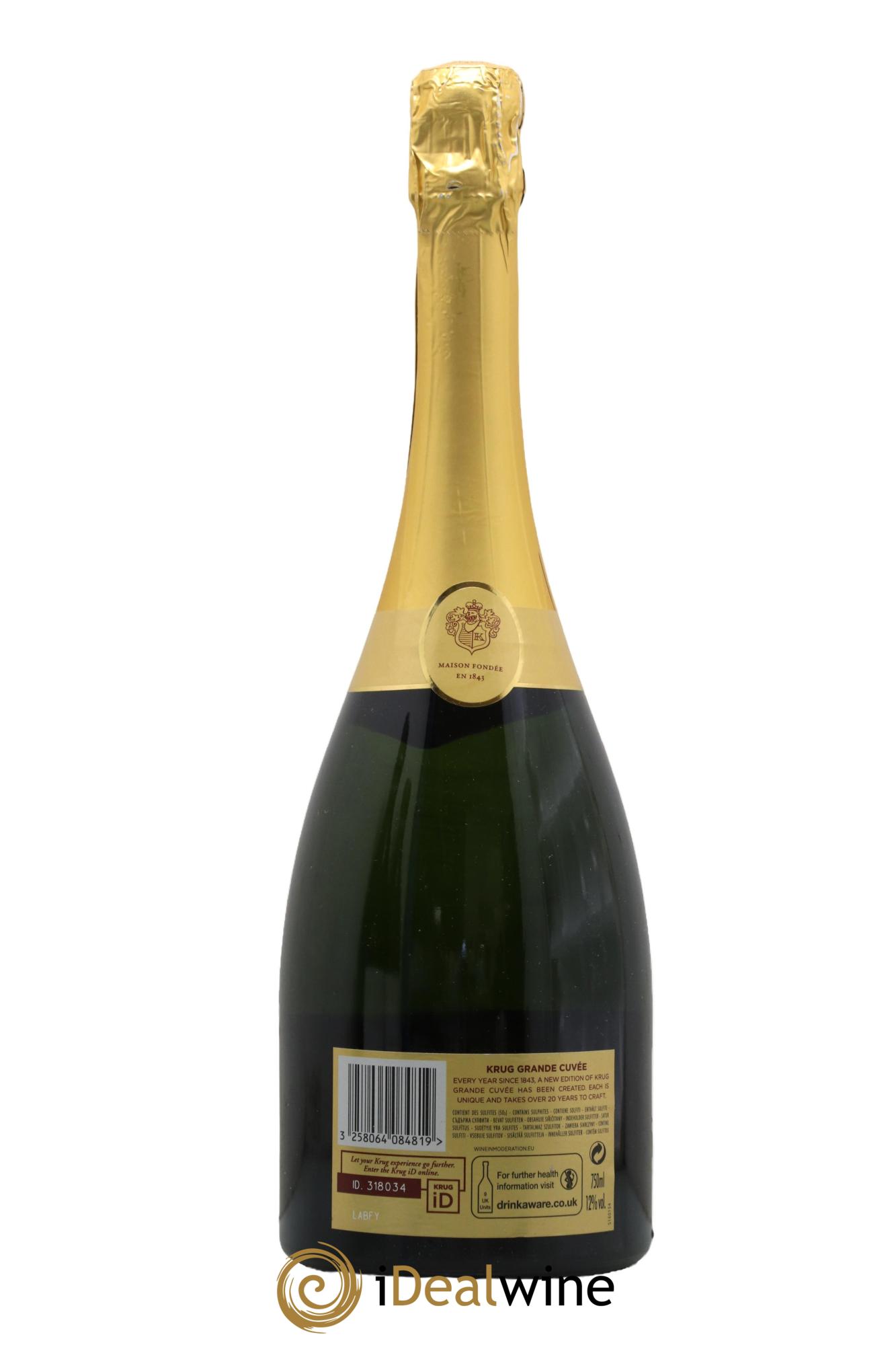 Grande Cuvée - 167ème édition Krug - Lot de 1 bouteille - 1