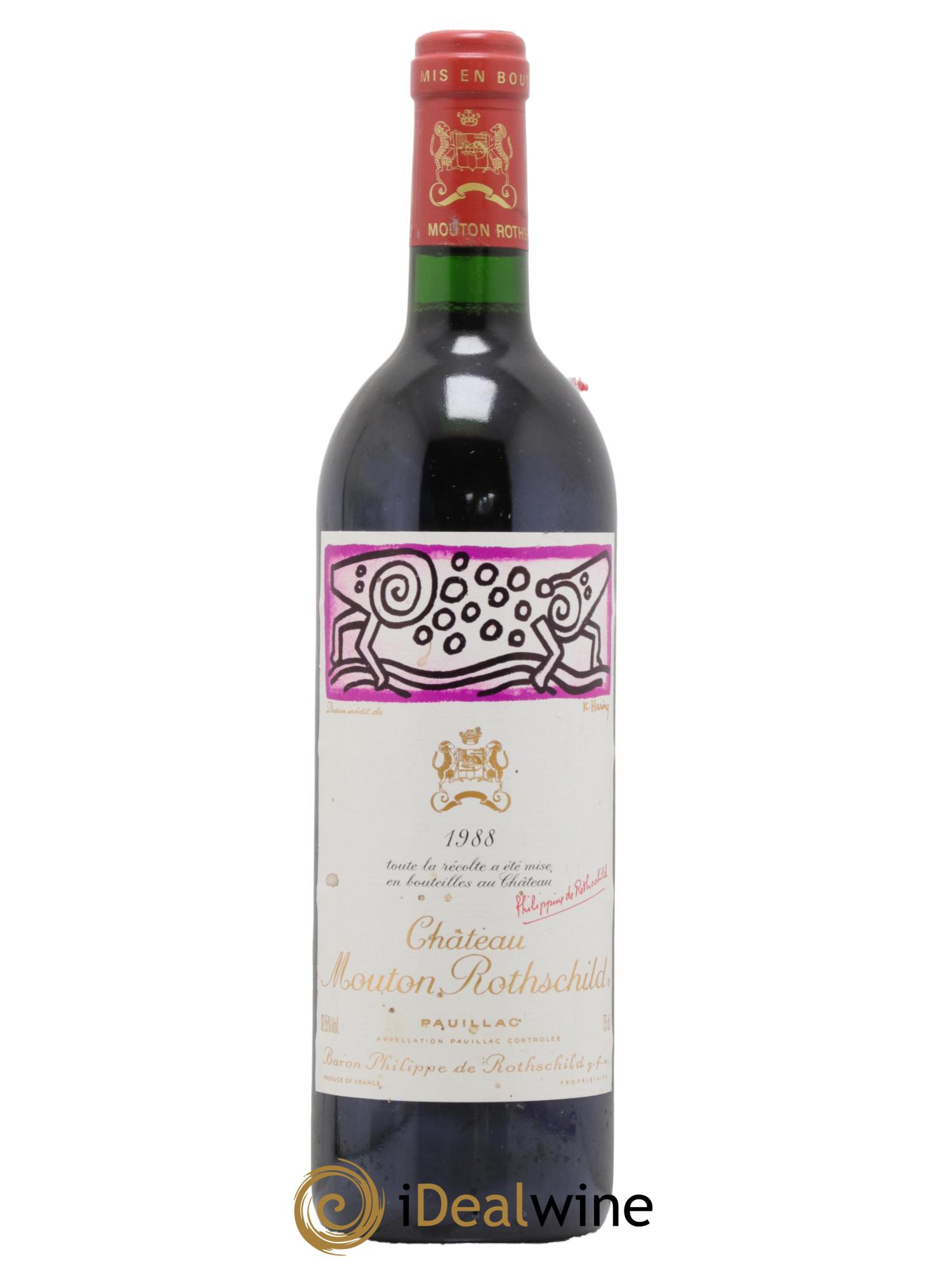 Château Mouton Rothschild 1er Grand Cru Classé  1988 - Lotto di 1 bottiglia - 0