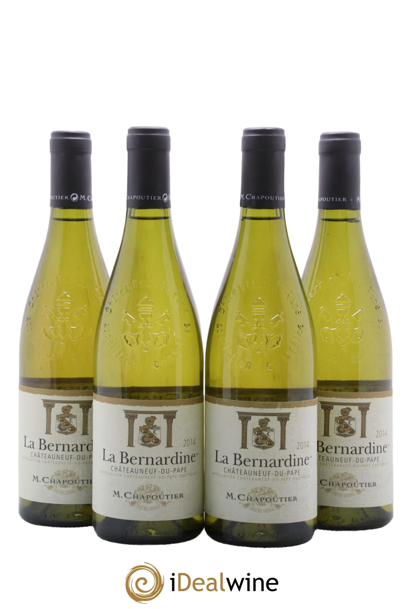 Châteauneuf-du-Pape La Bernardine Chapoutier 2014 - Lot de 4 bouteilles - 0