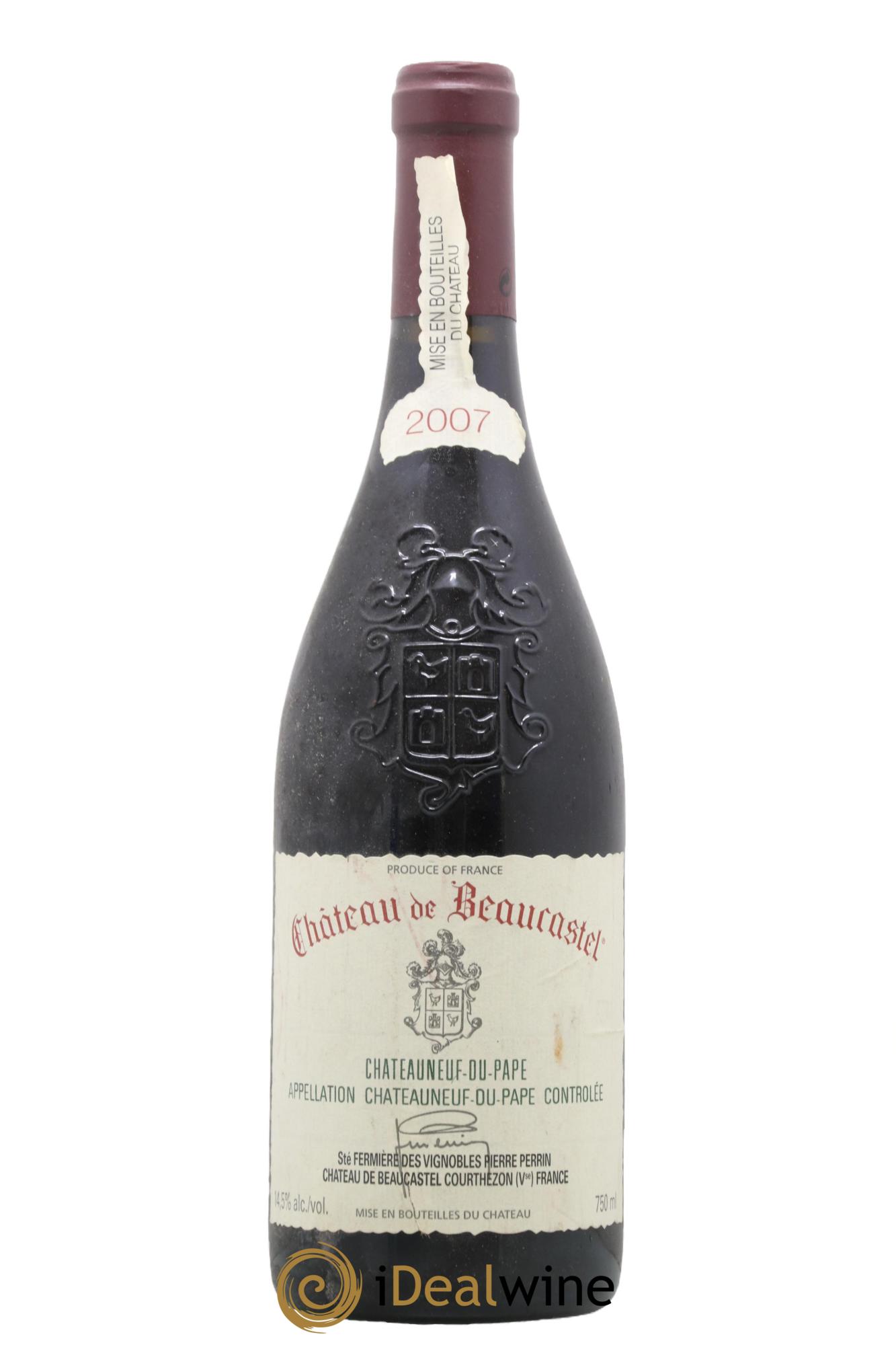 Châteauneuf-du-Pape Château de Beaucastel Famille Perrin 2007 - Lot of 1 bottle - 0